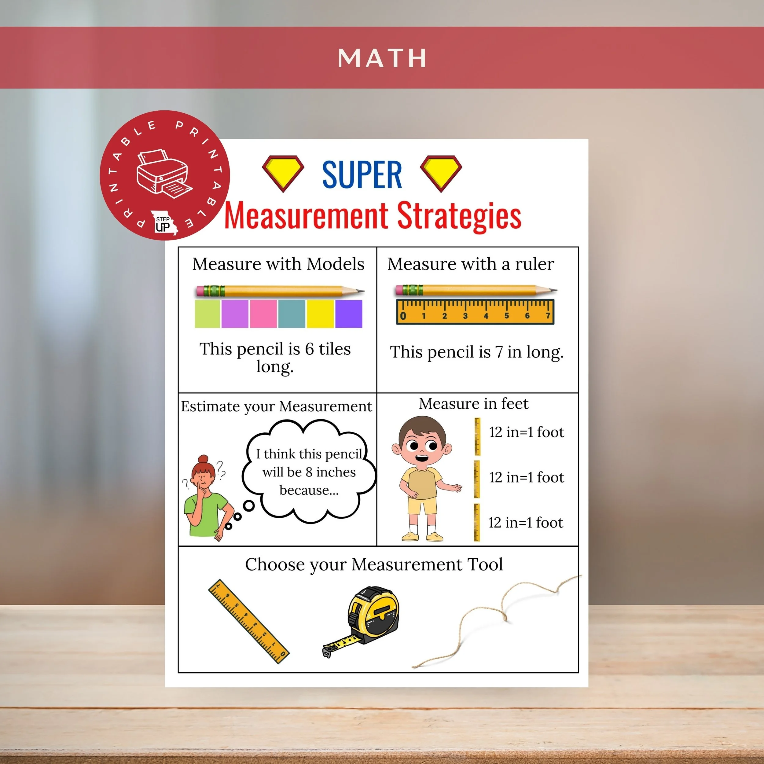 Super Measurement Strategies | Measuring with Models & Rulers — STEP Up