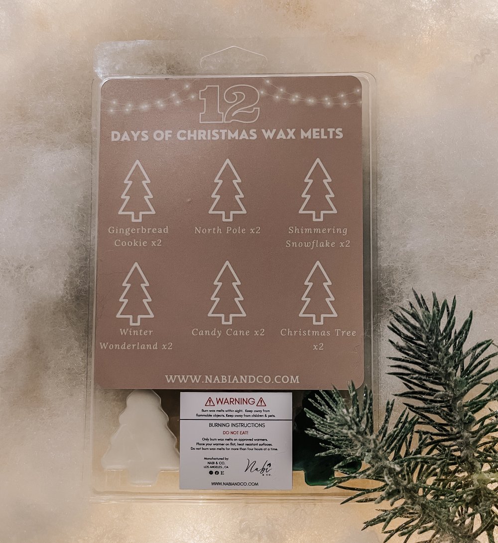 12 Days of Christmas Wax Melts Advent — Nabi & Co.