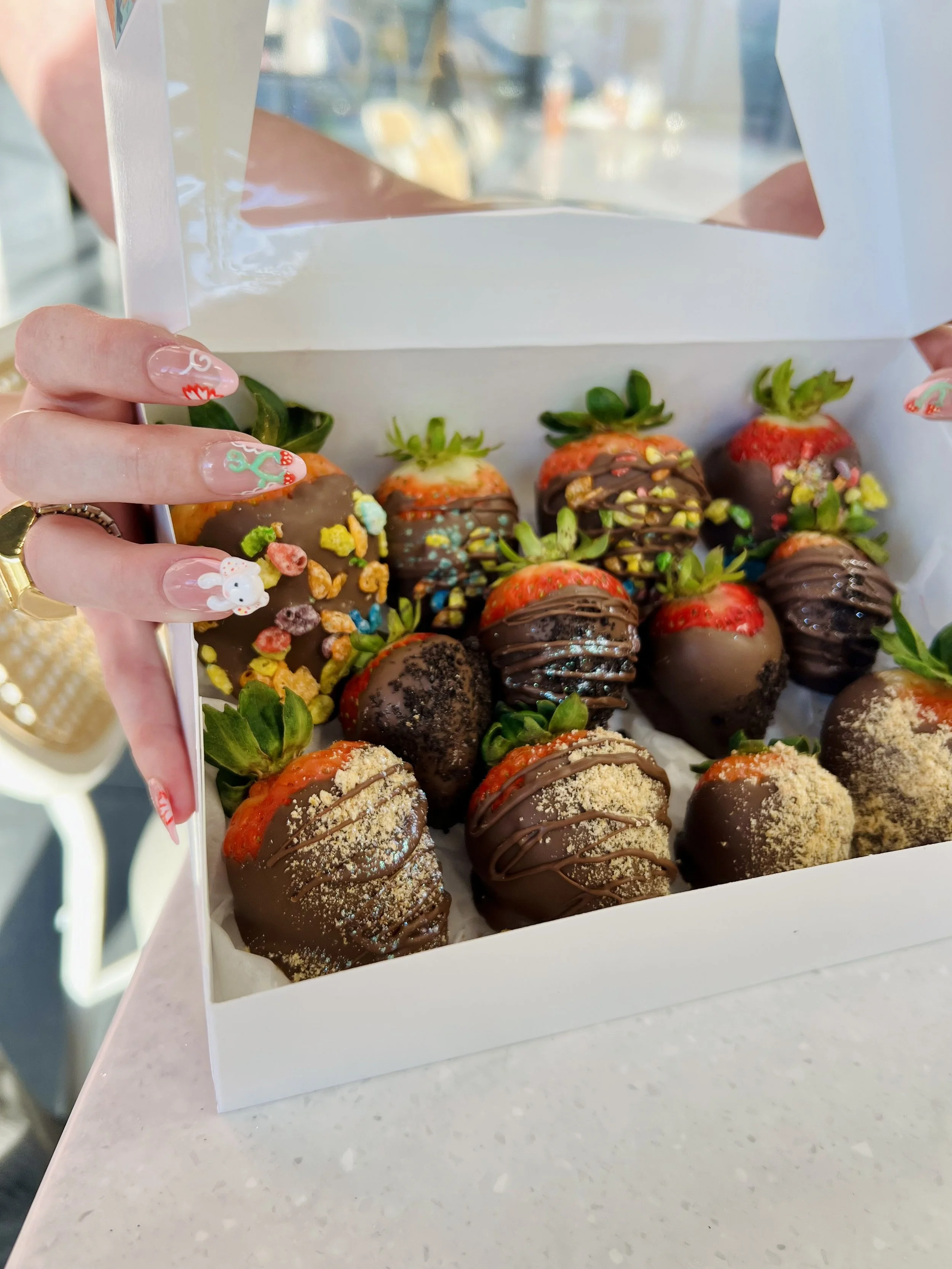 Boxed up Chocolate Strawberries