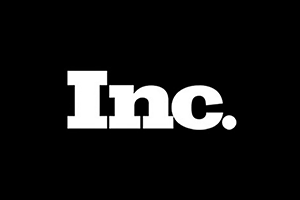 The logo of Inc. magazine on a black background.