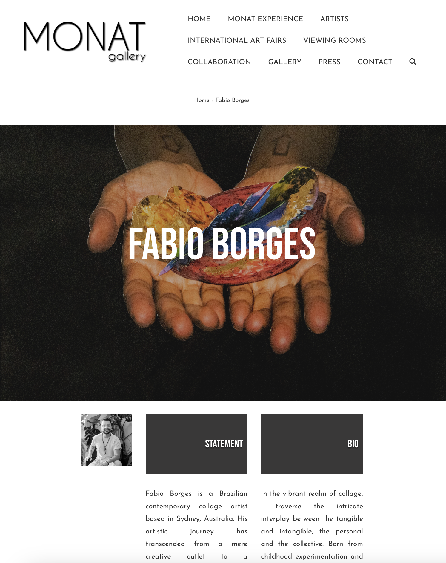 Artist Profile - Monat Gallery Madrid