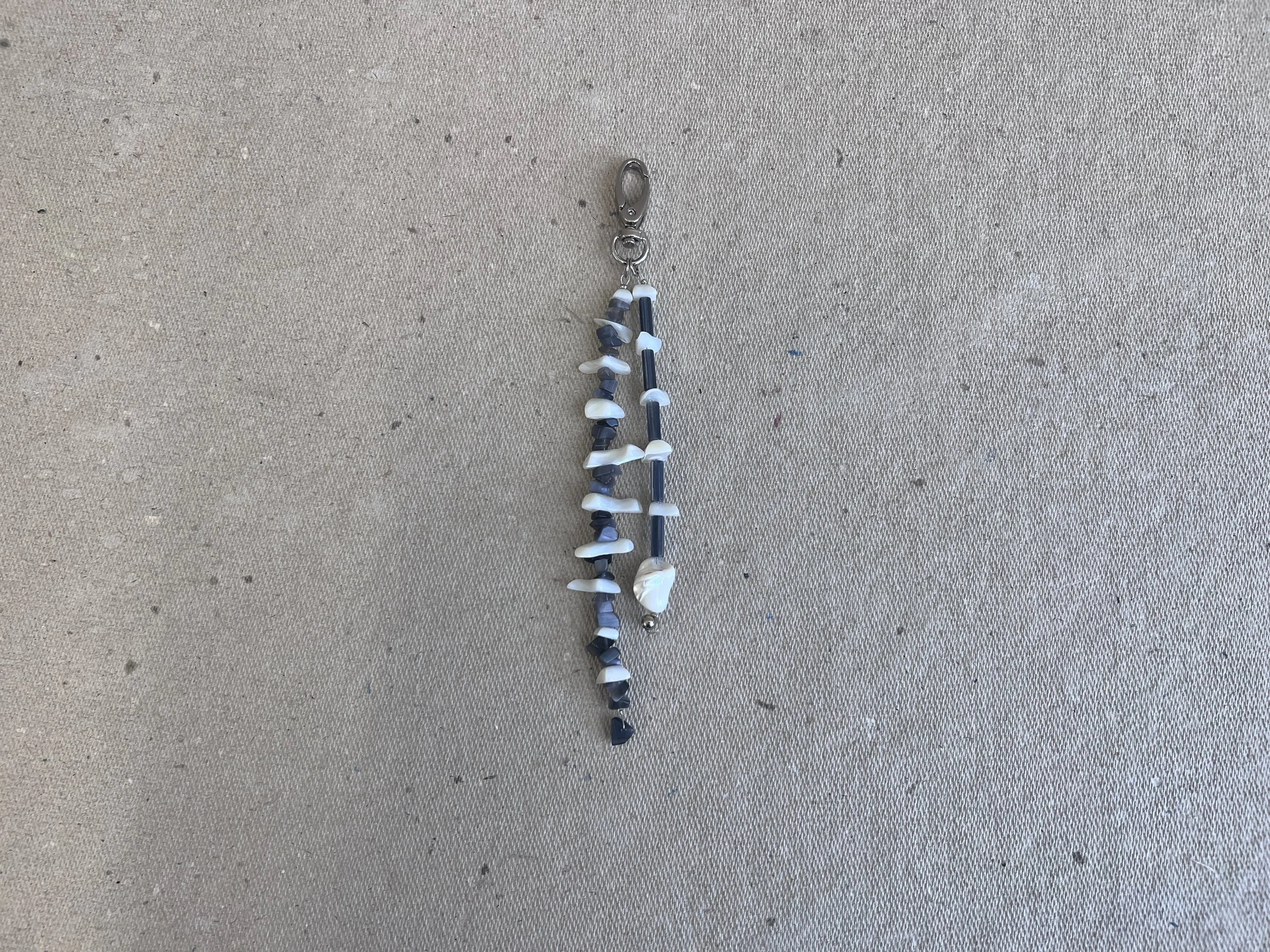 Gem Chip and Shell Bag Charm