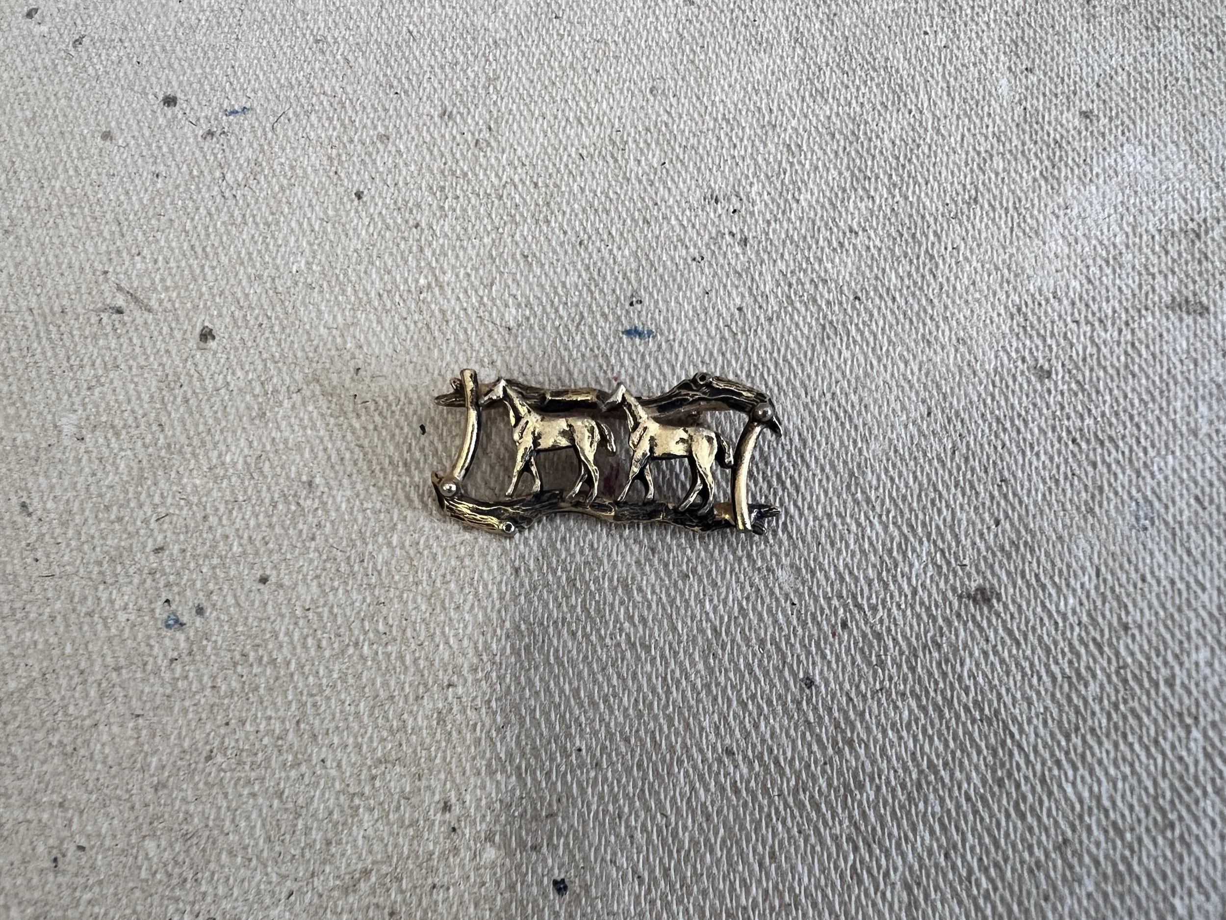 Horses Walking Pin
