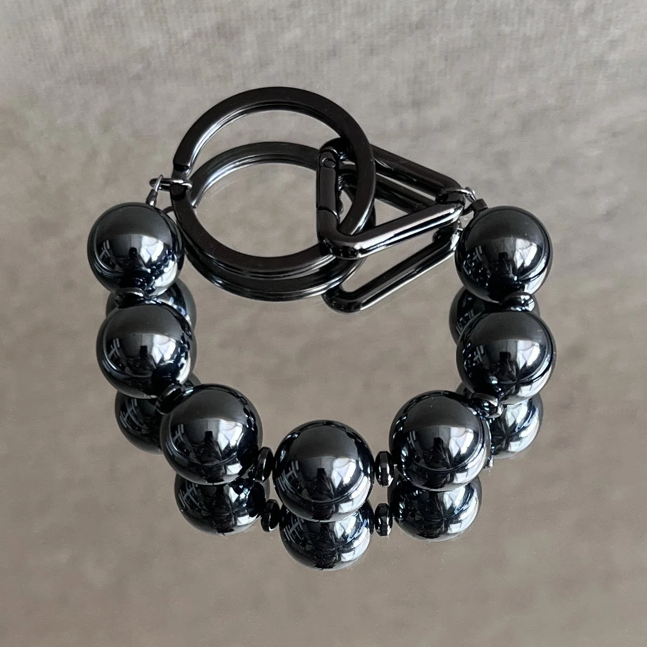 Hematite Key Ring Bracelet