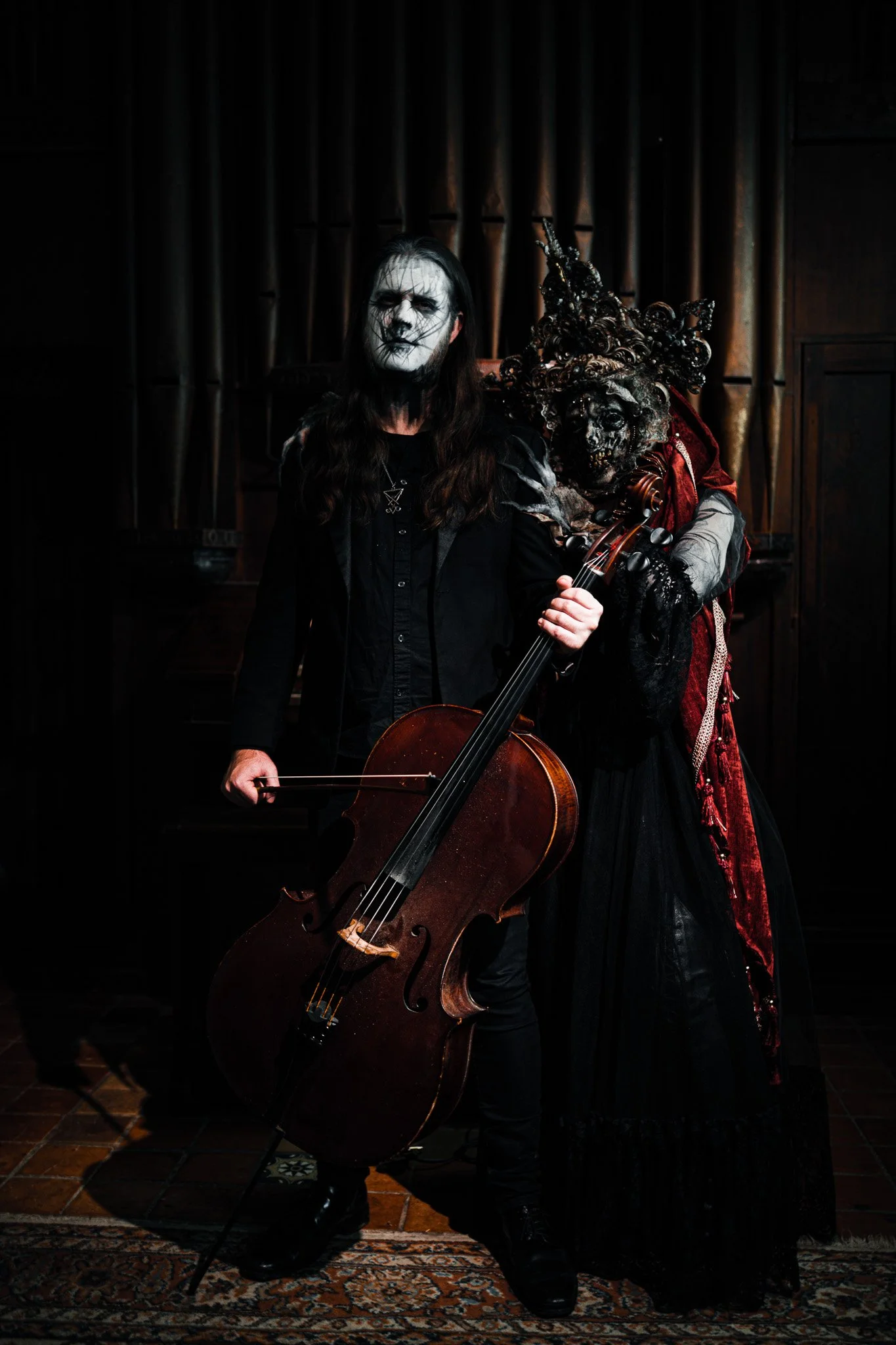 Cello Player with Witch