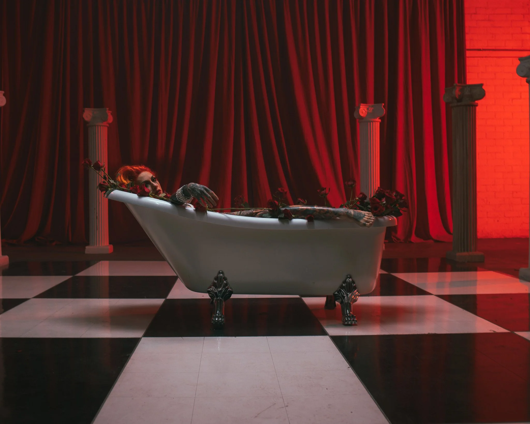 Wide with set design 