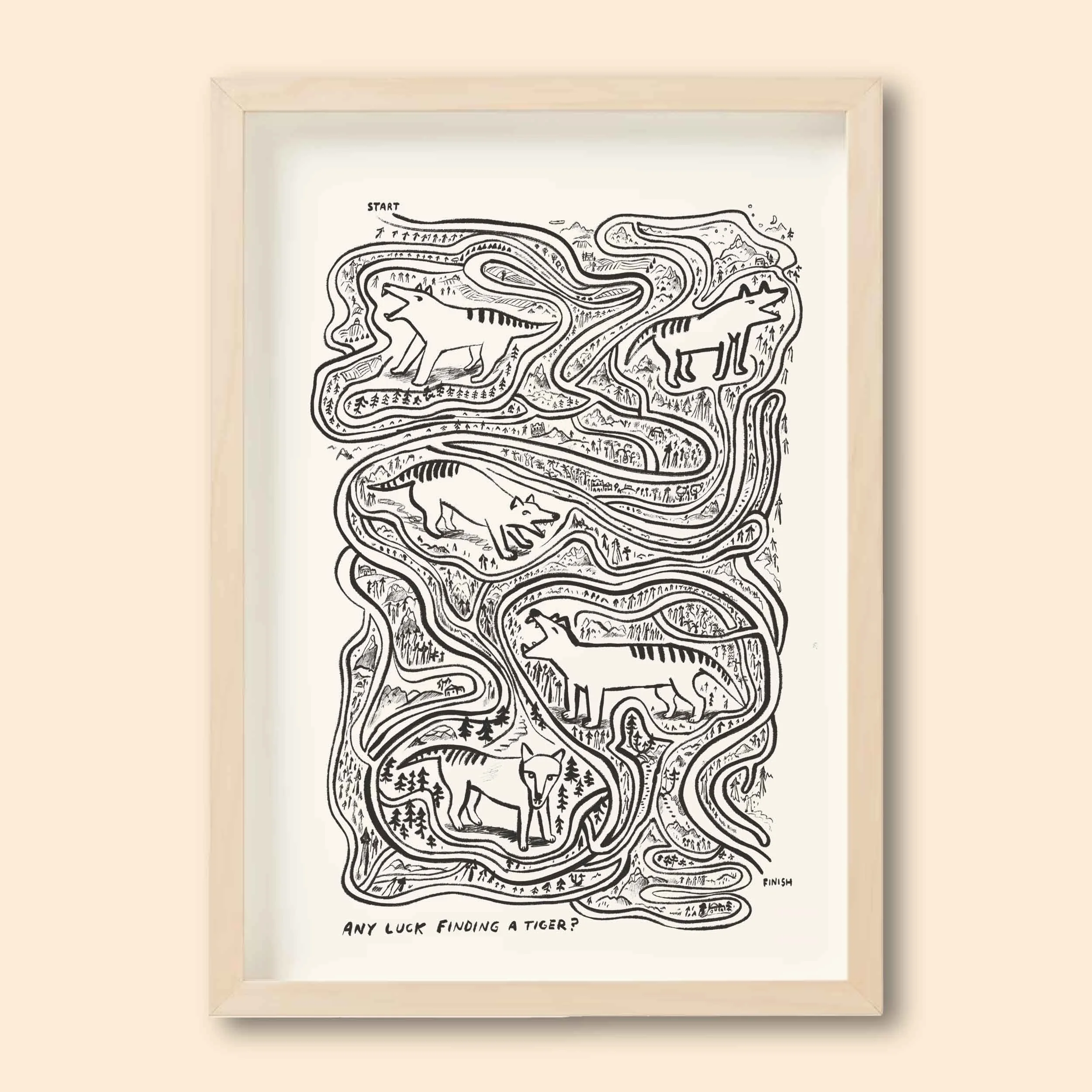 Tasmanian tiger maze