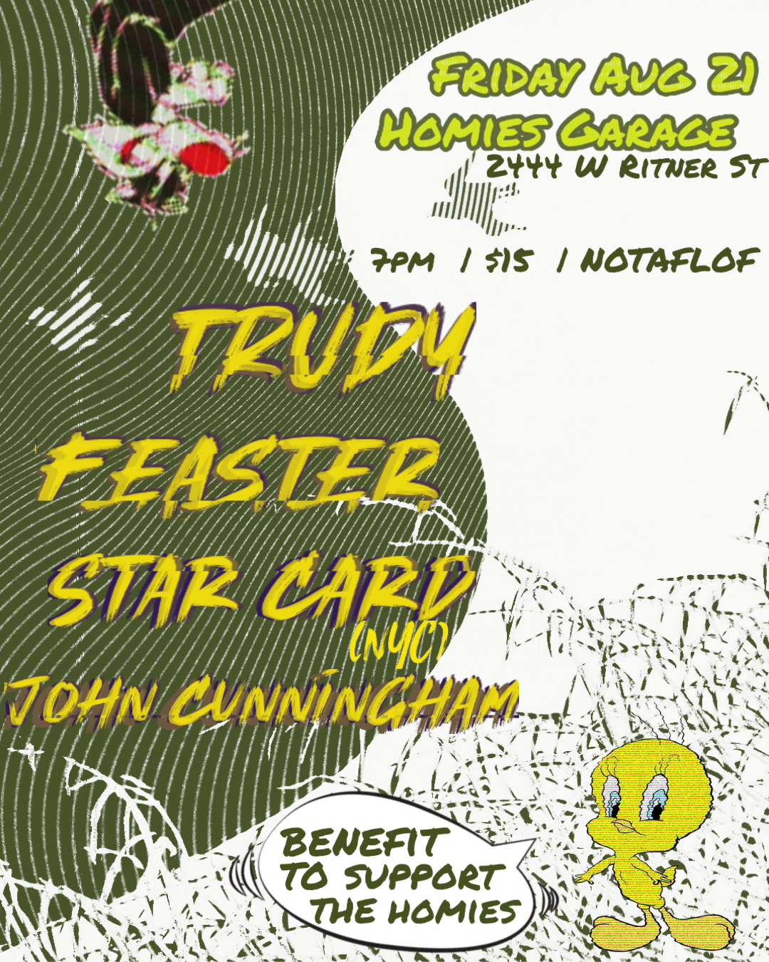 TRUDY FEASTER, STAR CARD, JOHN CUNNingHAM