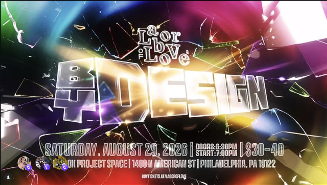 Tabling at Labor of Love Wrestling presents : By Design