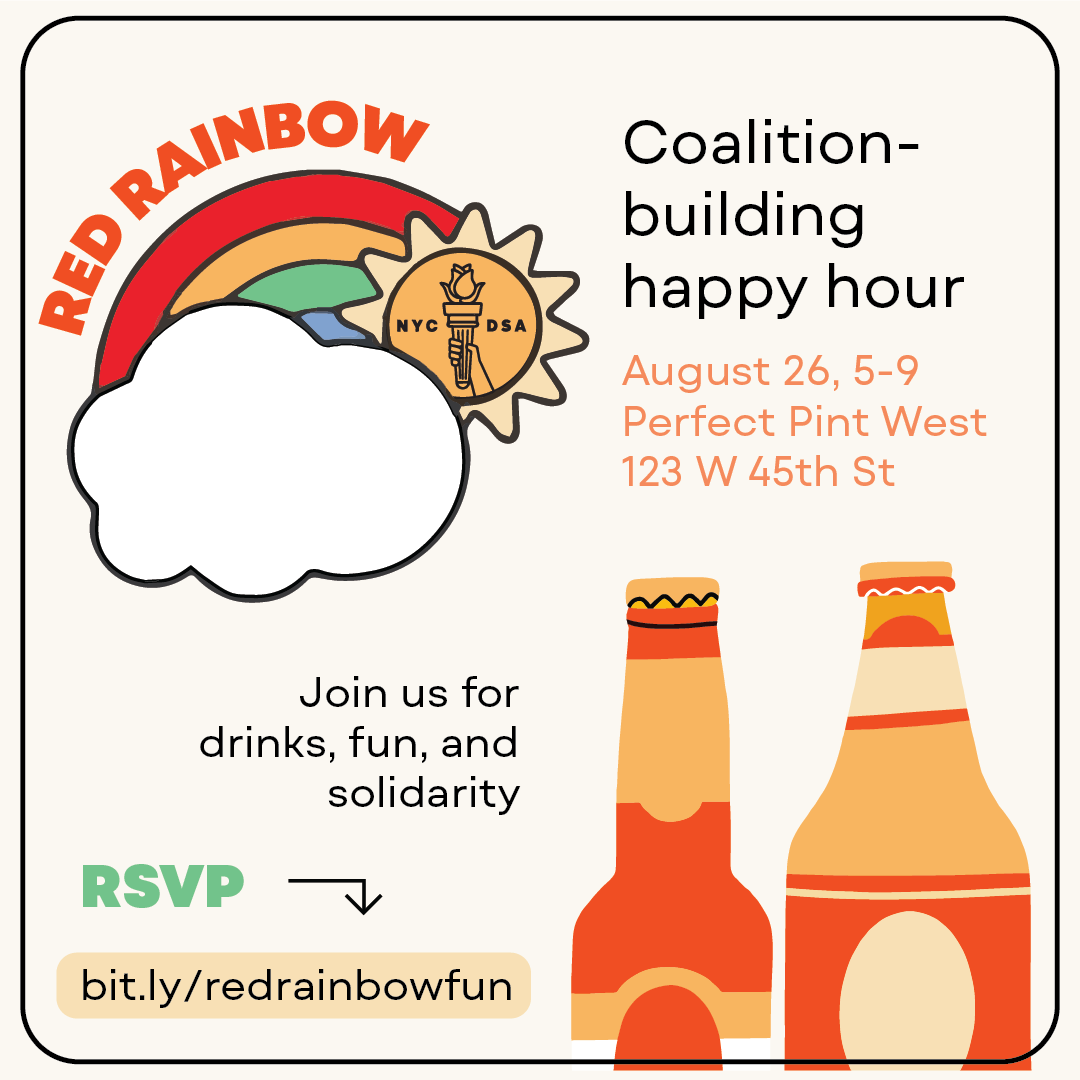 Red Rainbow Coalition-building Happy Hour