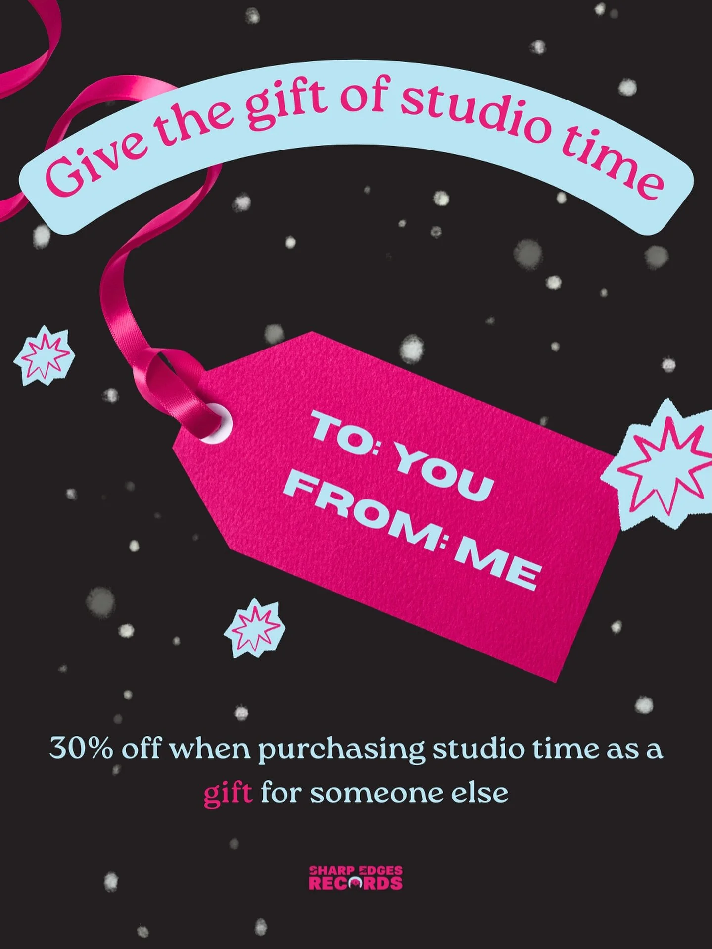 Give the gift of creativity ✨ Studio time makes the perfect present 🎁

USE CODE SERGIFT30 at checkout. Offer ends December 31st