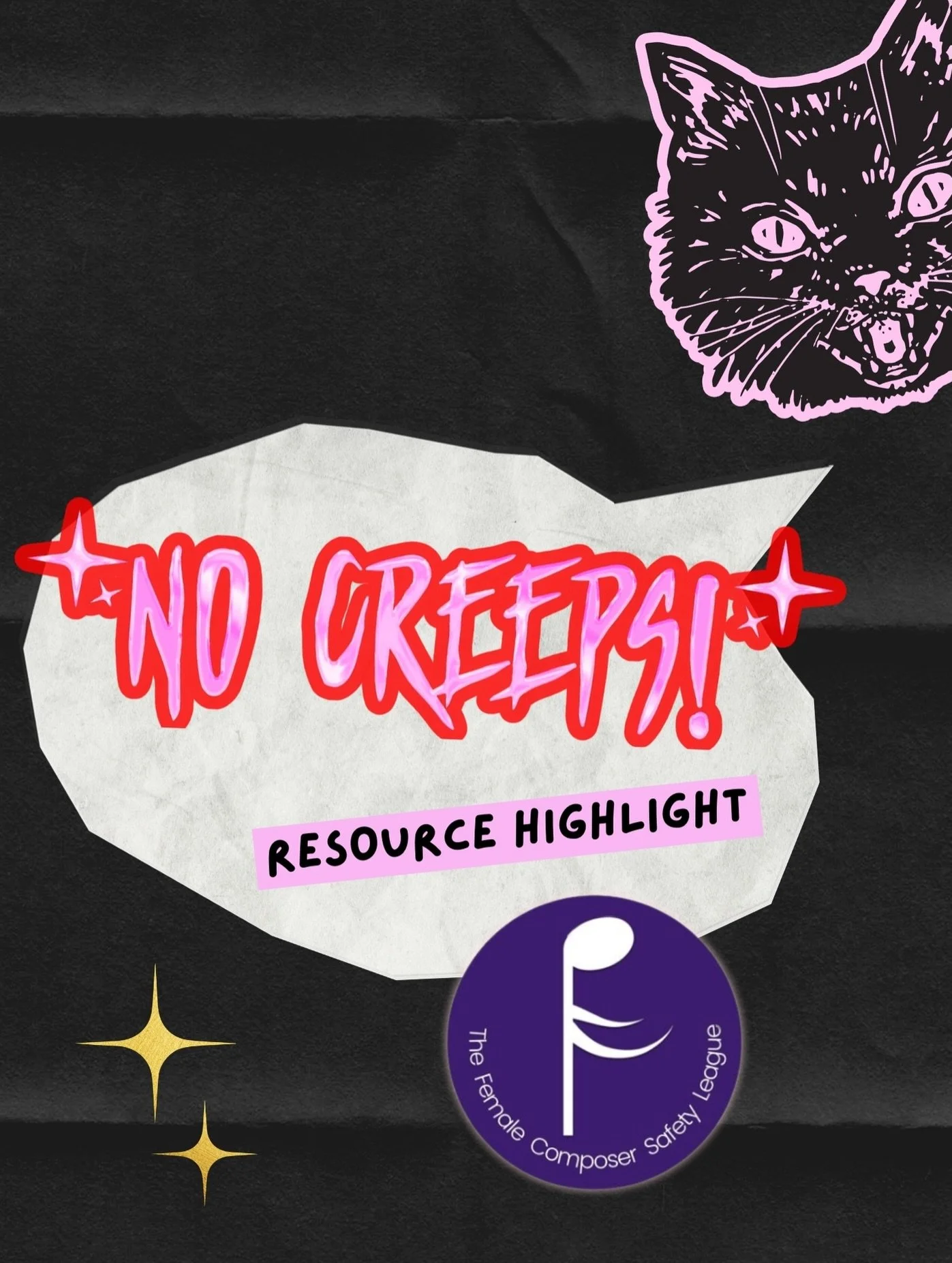 RESOURCE HIGHLIGHT: Female Composer Safety League @femalecomposersafetyleague - Whether you&rsquo;re a composer or not, FCSL has all sorts of helpful resources to help you find support in the music industry. Check them out! #nocreeps #femalecomposers