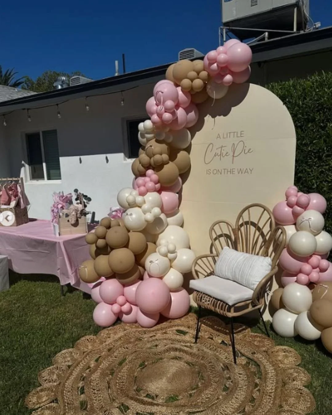 Baby Shower Balloon Garland Backdrop