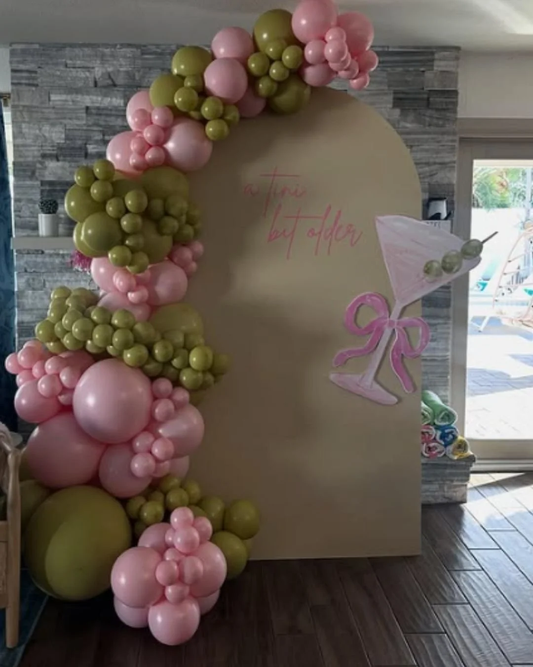 A Tini Bit Older Backdrop and Balloons