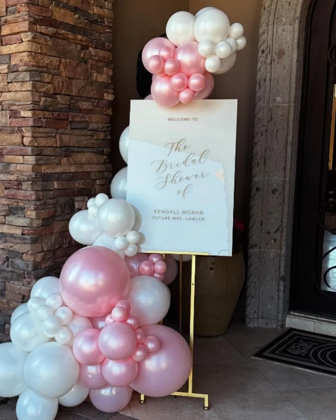 bridal shower balloon garland
