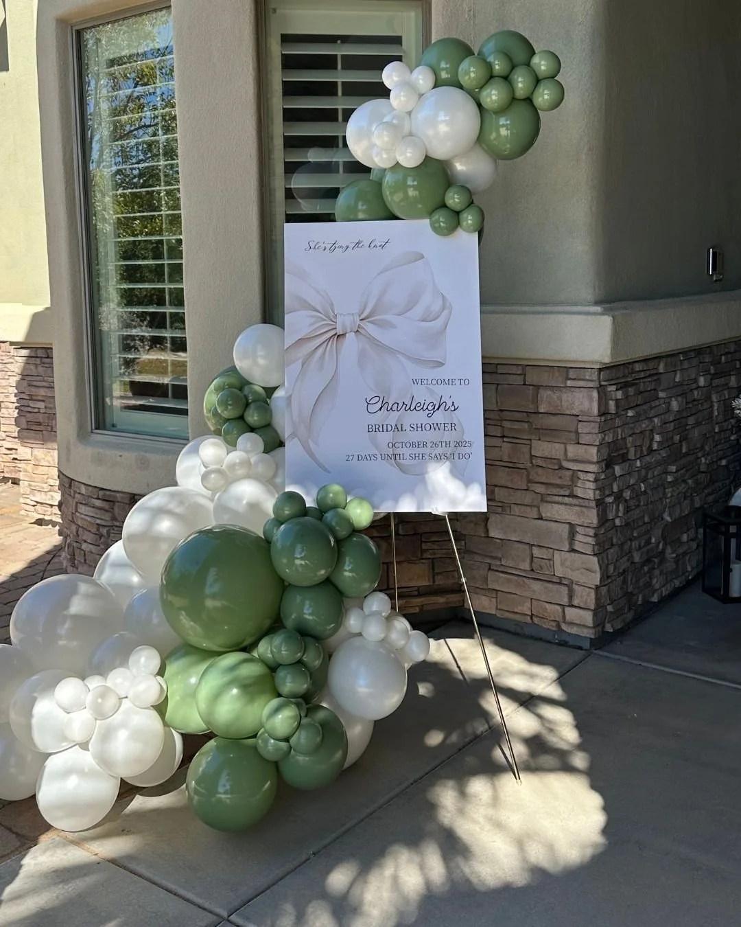Bridal Shower Balloon Garland