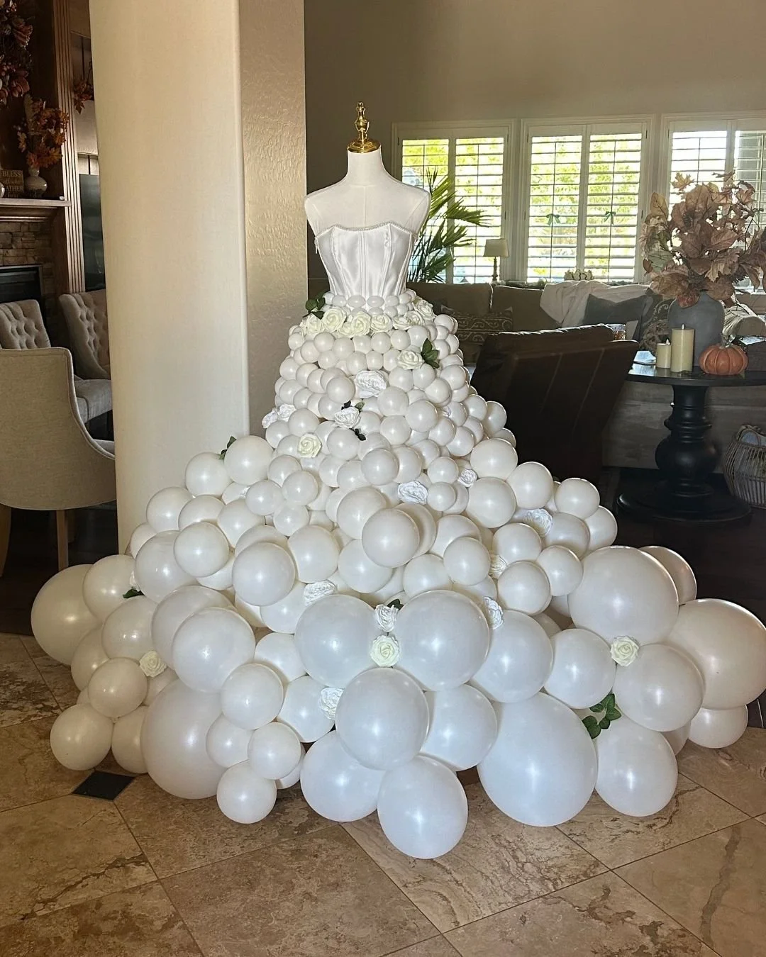 Bridal Gown Balloons Bridal Shower