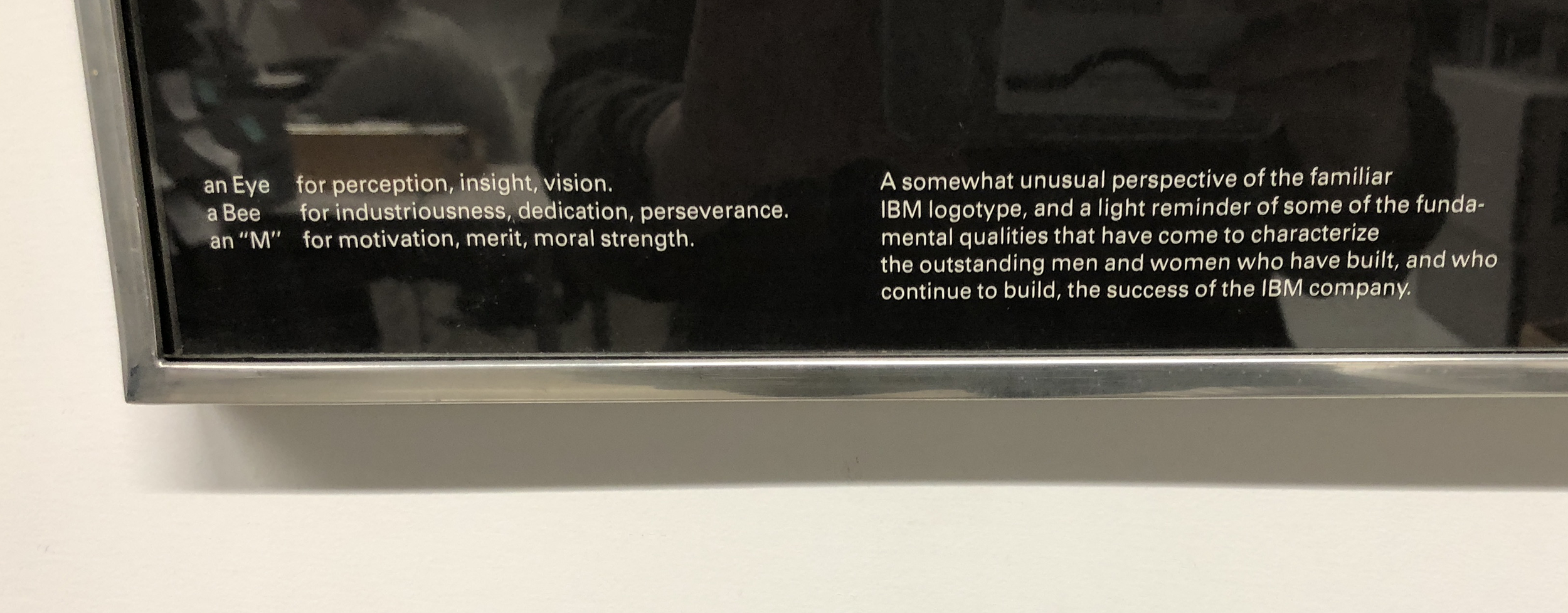 Detail of Paul Rand IBM design