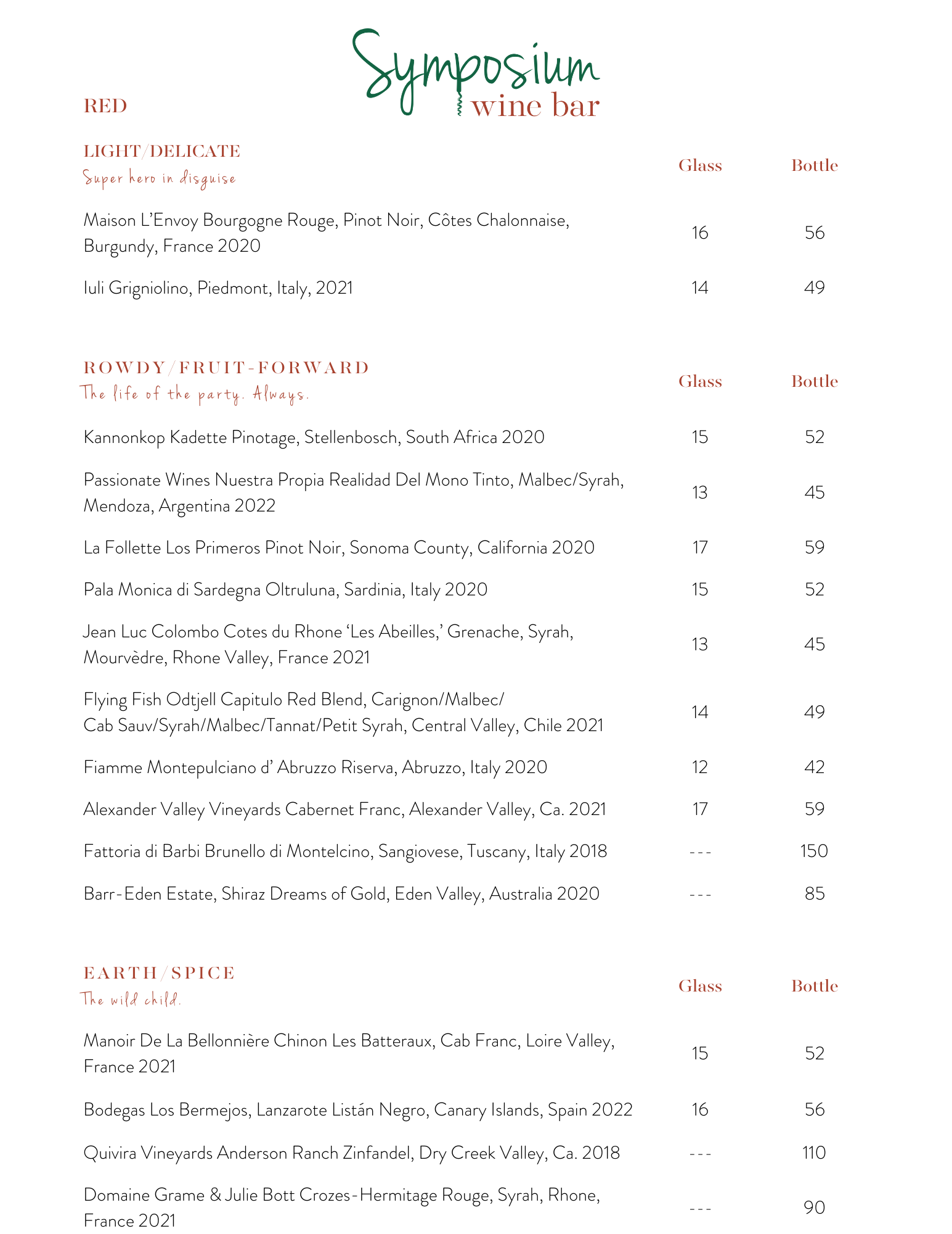 Wine Menu Symposium Wine Bar wine-menu-symposium-wine-bar