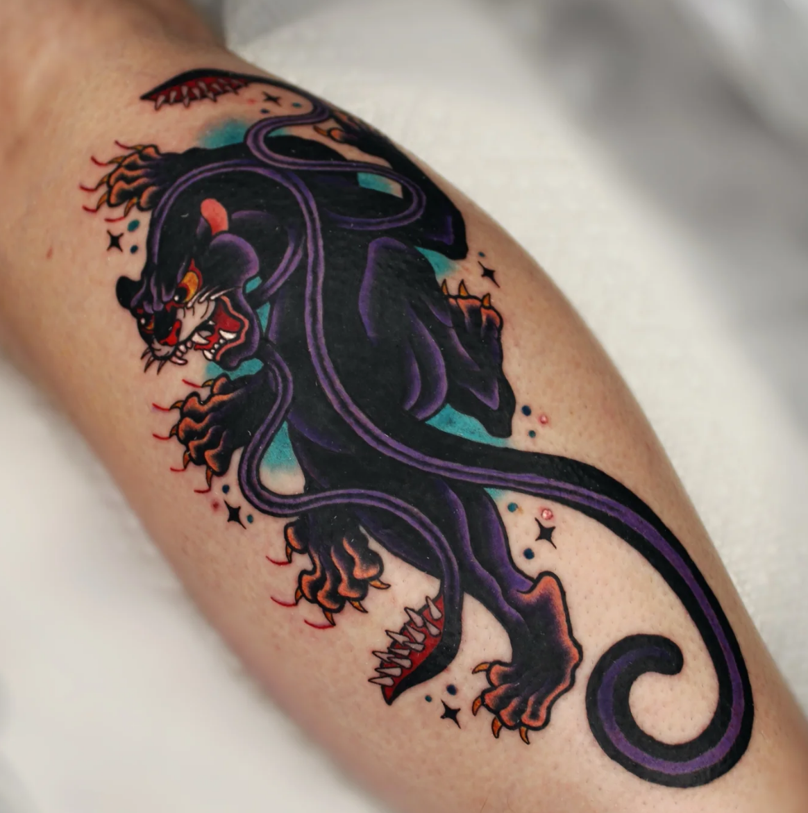 SAP Sick Ass Panther Tattoo