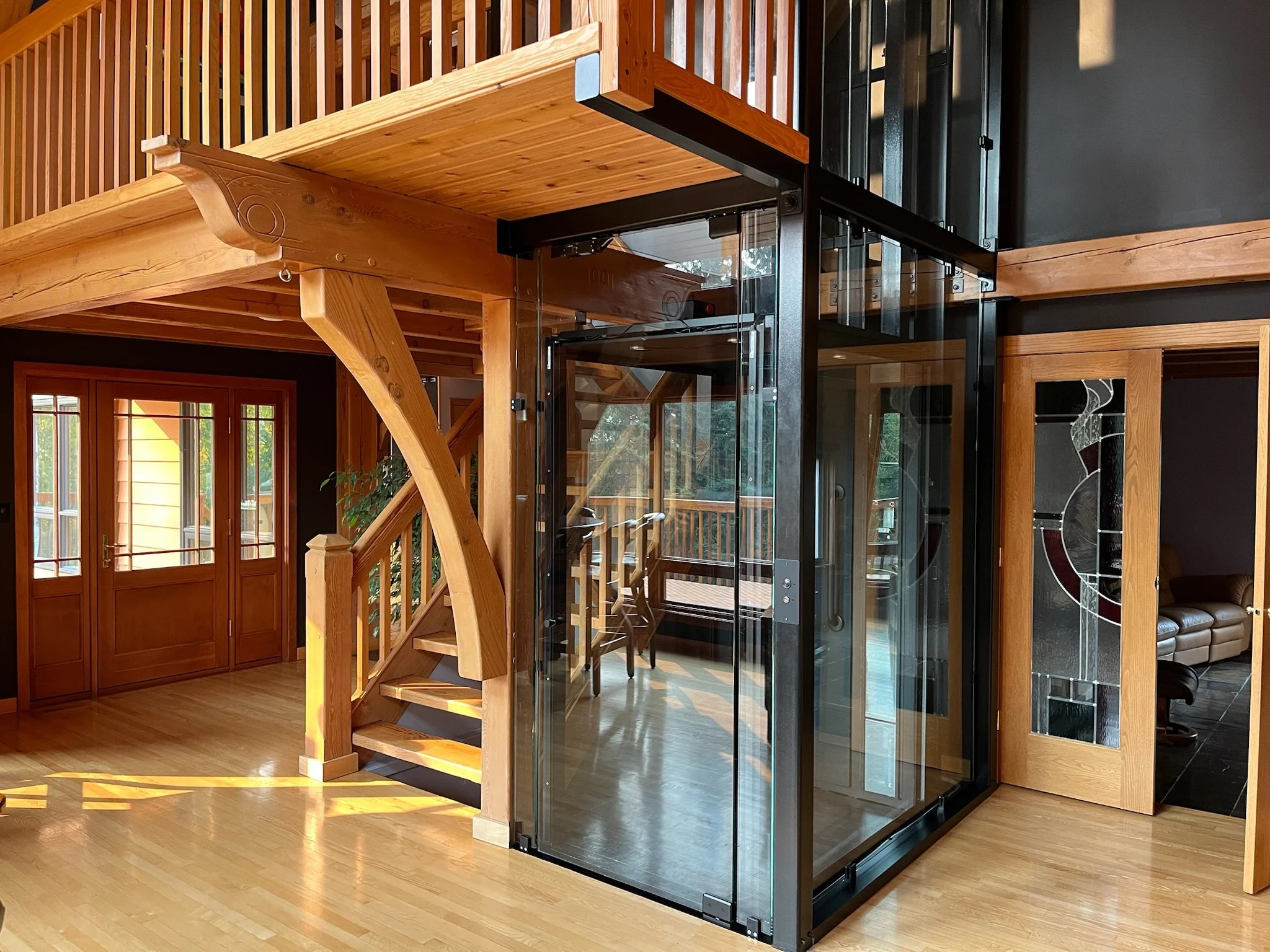 Modern black elevator car parkland county custom project 3.JPG