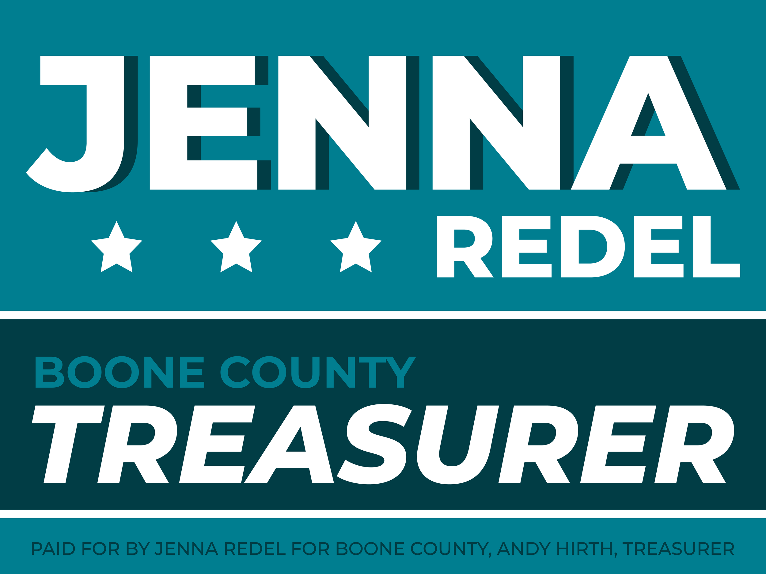 JENNA REDEL FOR BOONE COUNTY TREASURER