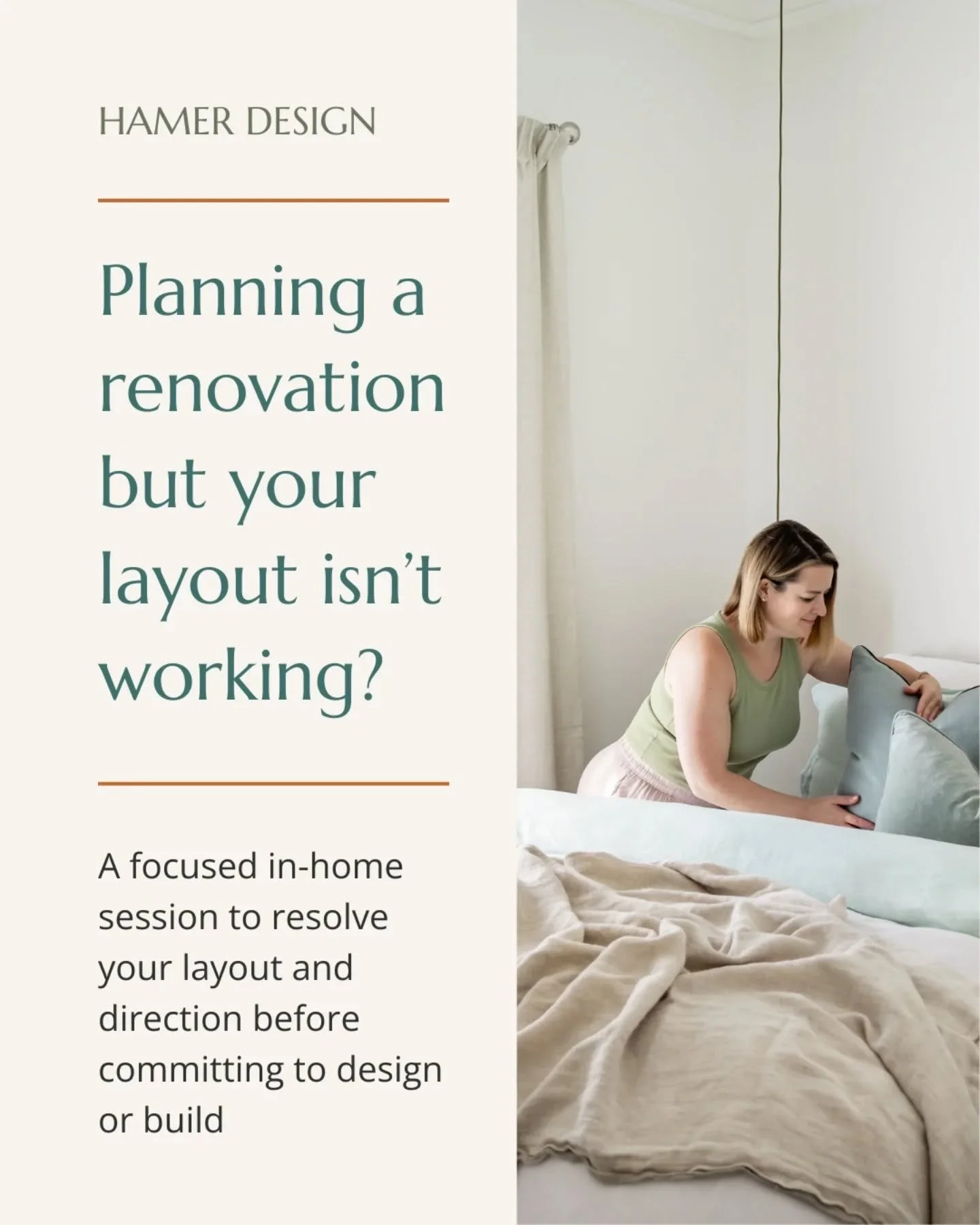 Planning a renovation but not sure your layout is working?

This is exactly where most projects go wrong.

Before committing to full design or building, having clarity on your layout, priorities and direction makes everything that follows much easier