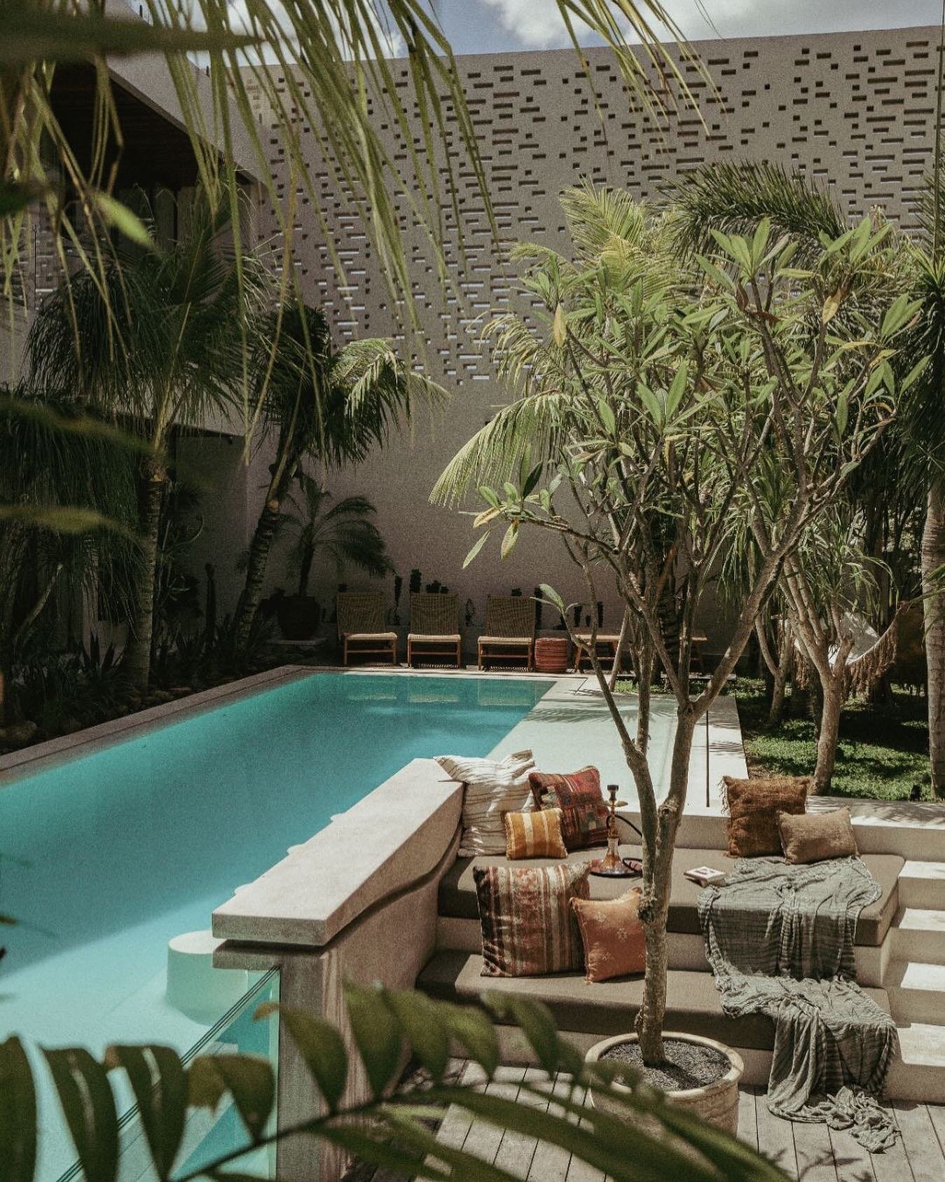 poolside lounging at @theturiyabali presents itself in various forms