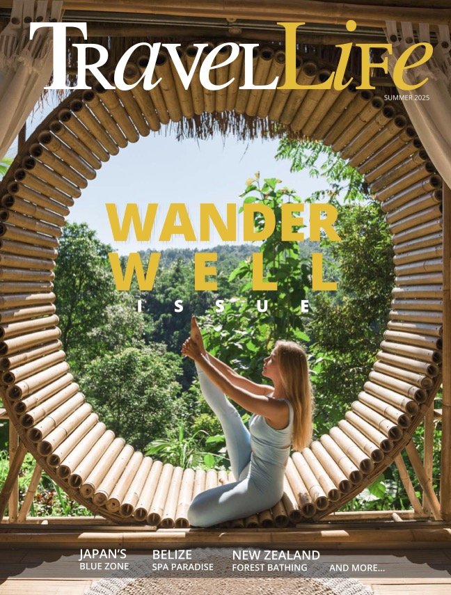 Nourishing Nature on the cover of the Wander Well Edition (TravelLife Summer 2025)