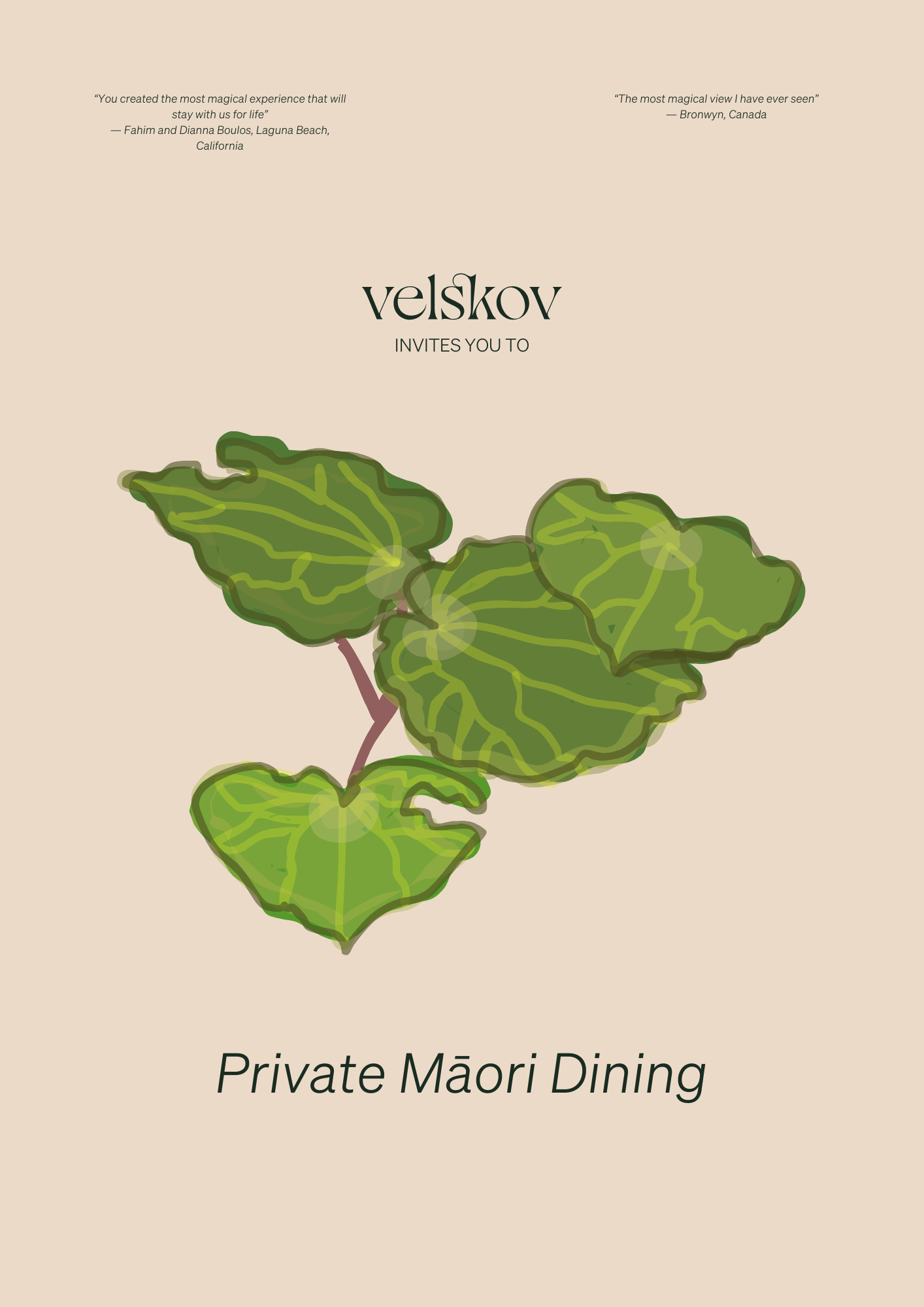 This private and intimate Māori eco-experience invites you to reconnect with the natural rhythms of the forest — a space for nourishment, shared stories, relaxation, and learning.