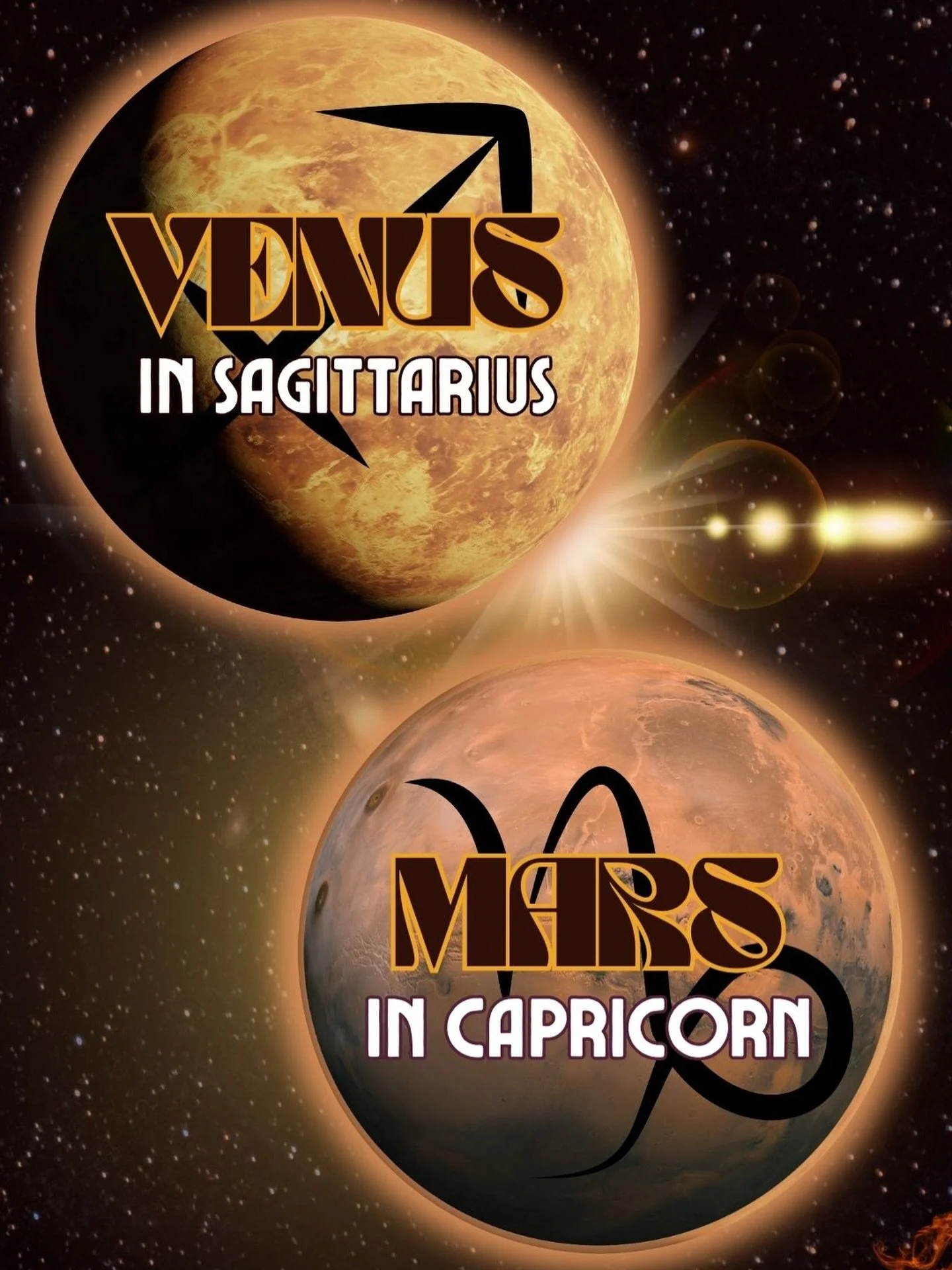 Venus has been moving through the freedom loving Sagittarius since December 1st, joining both the Sun and Mercury over the past few days. So if it&rsquo;s felt EXTRA Sagittarius ♐️ this is likely why! Benefits of this energy is we more likely to tap 