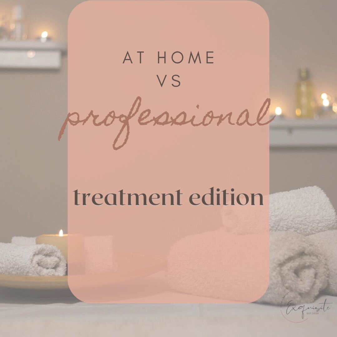 Have you ever wondered what the difference between professional treatments and DIY at home treatments are?
.
Whilst it is so important that you do keep up your homecare routine, it is also just as important to come into salon every 4-6 for a professi