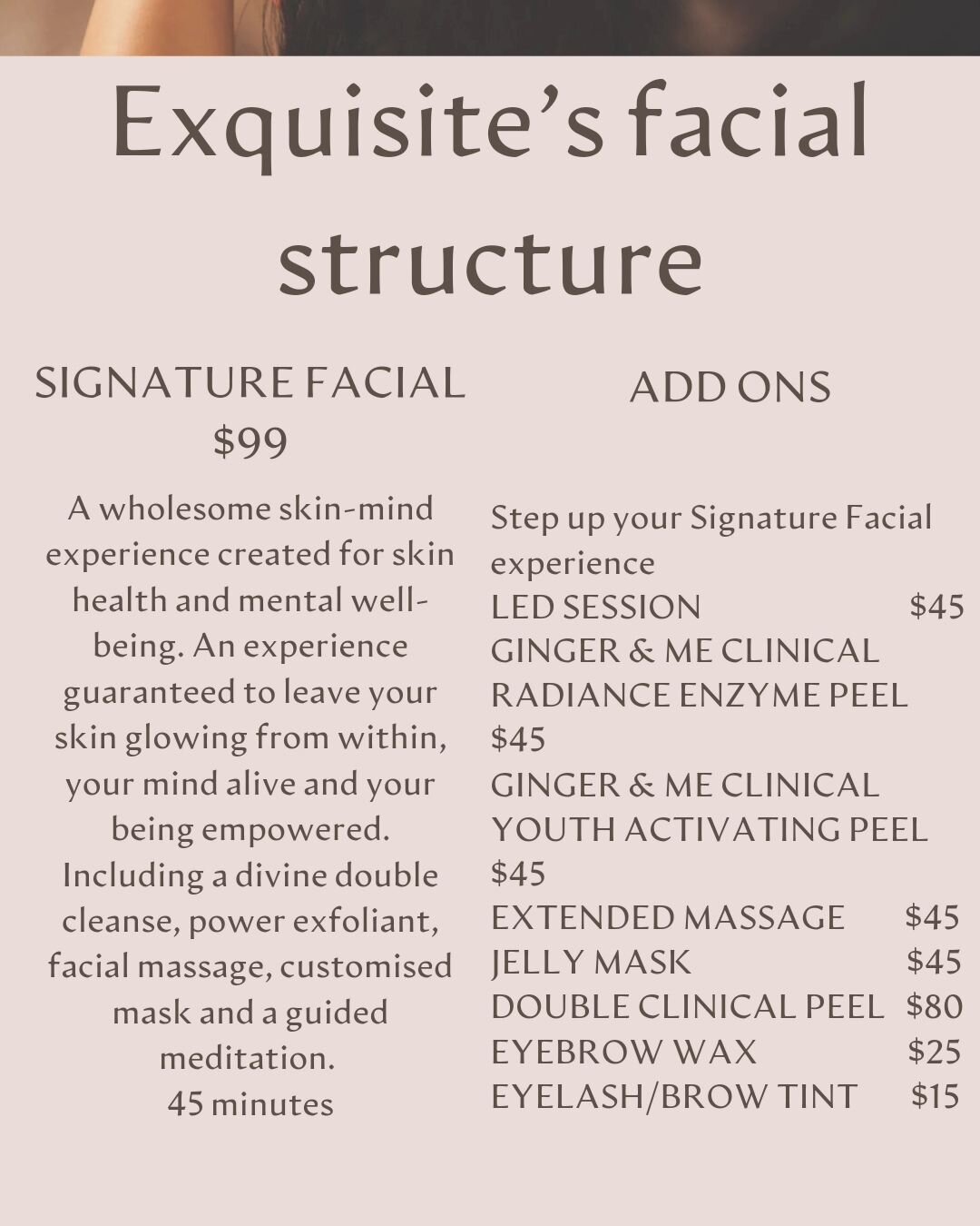 Introducing Exquisite's new facial structure!
.
Signature facials starting from $99
.
Visit exquisiteskin.com.au to book today
.
#costofliving #maketime #eppingsbestkeptsecret #facial #affordable #epping #exquisite #gingerandme #ocosmedics