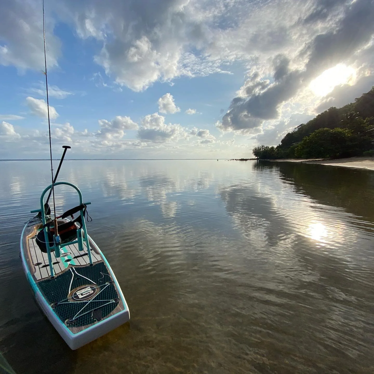 SUP fly fishing with brother Benny.