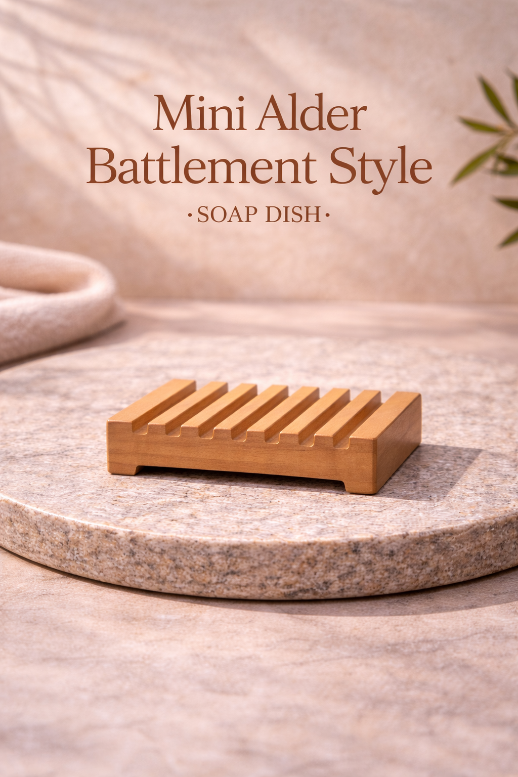 Mini Alder Battlement Style Soap Dish by Chic Spa Naturals