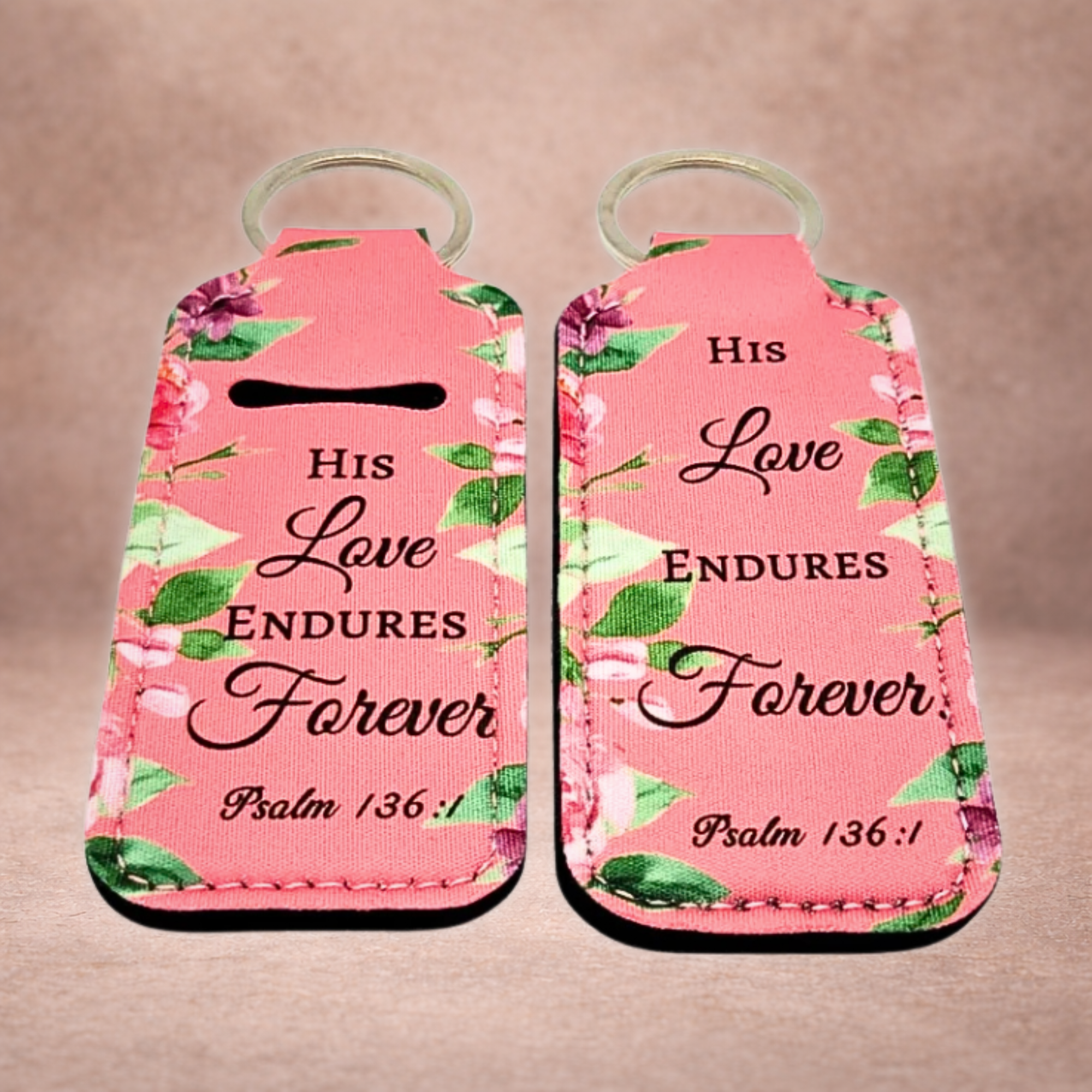 His Love Endures Forever pink floral Lip Butter Holder