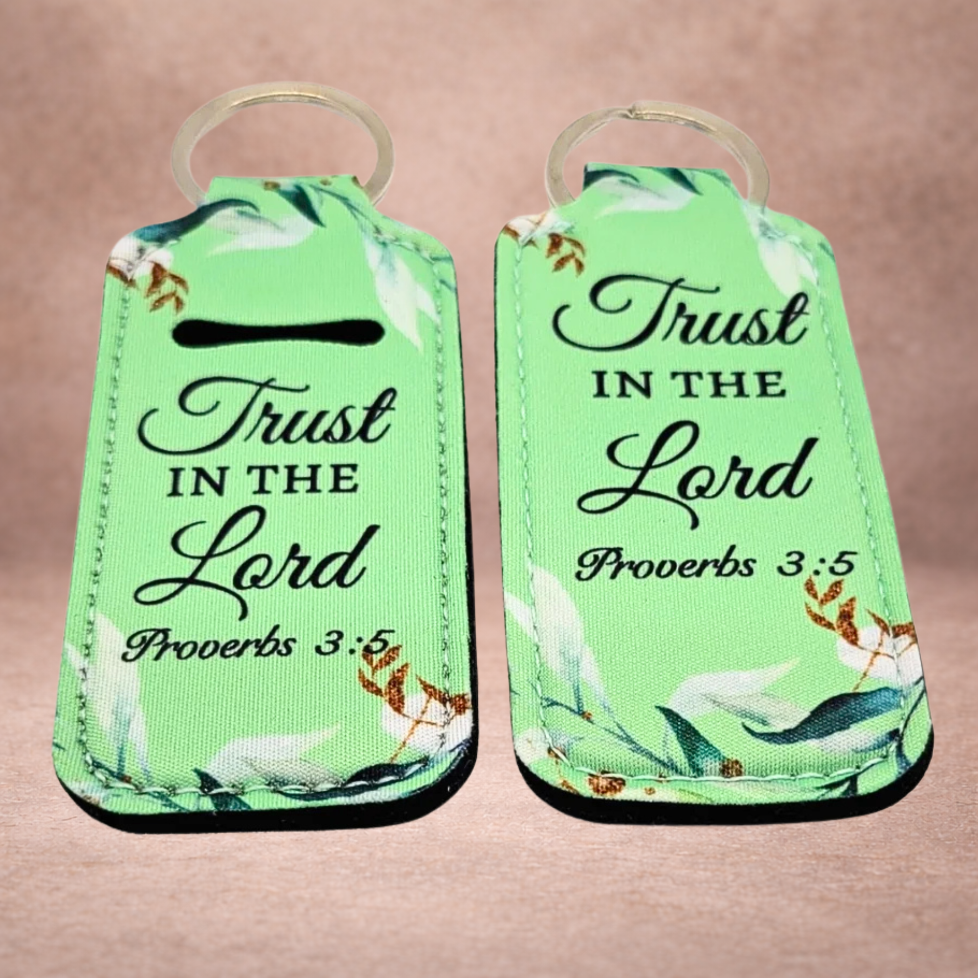Trust in the Lord green floral Lip Butter Holder