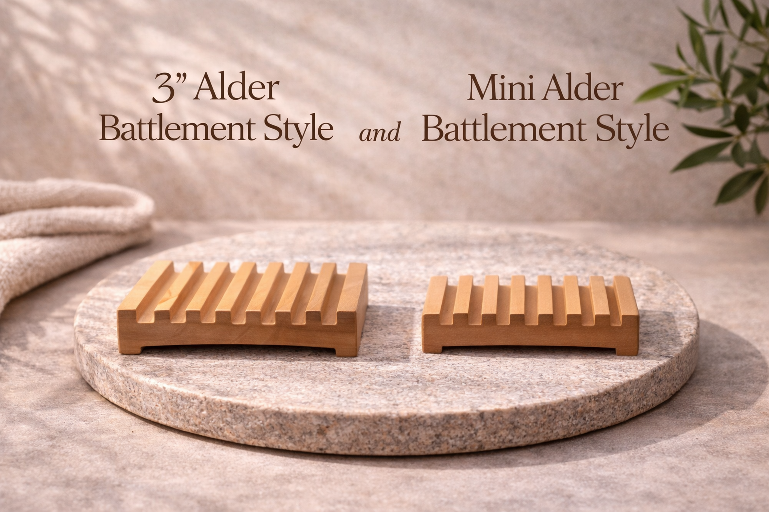 Alder Battlement Style Soap Dish