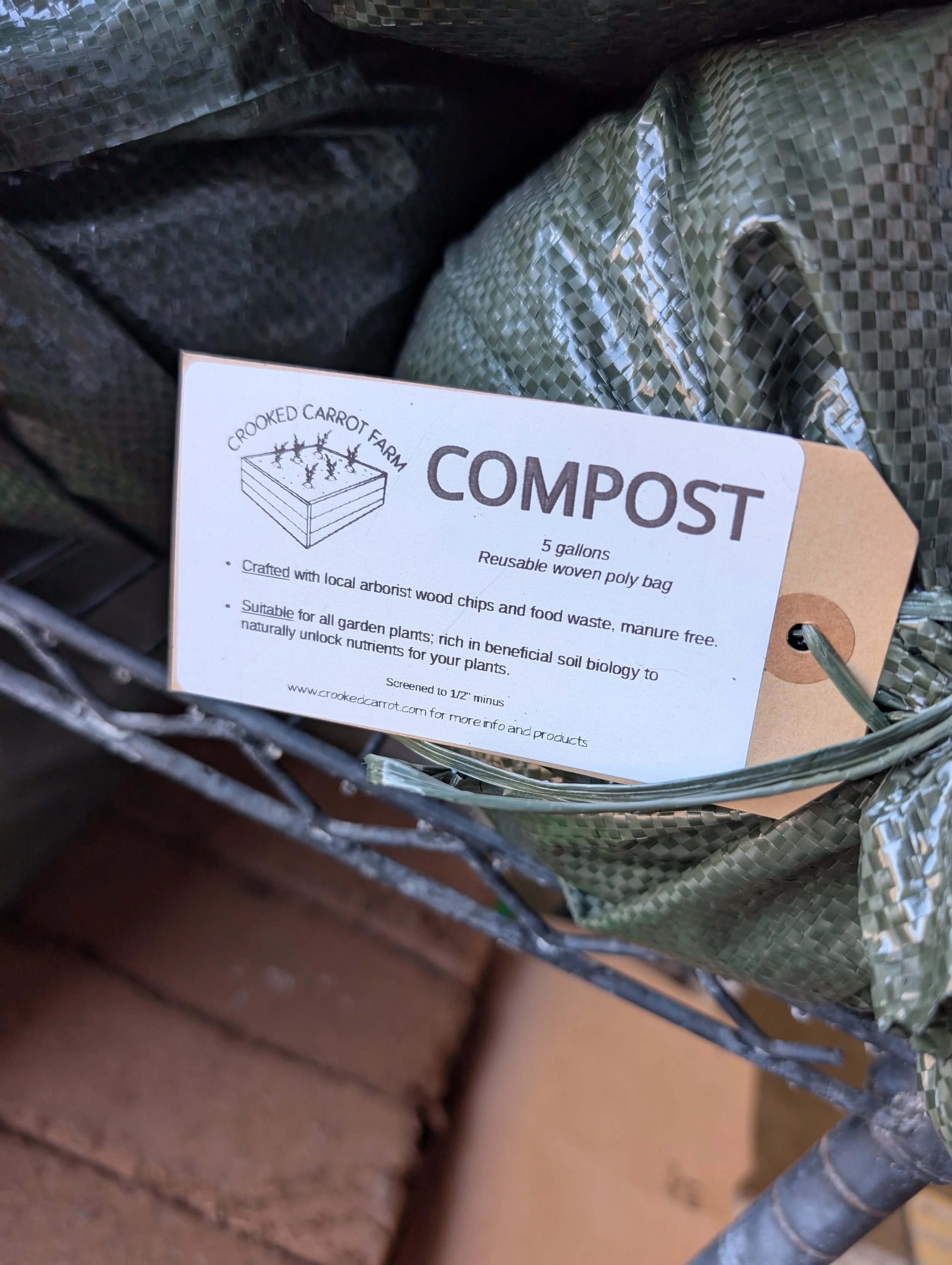 Compost, 5 gallon reusable bag