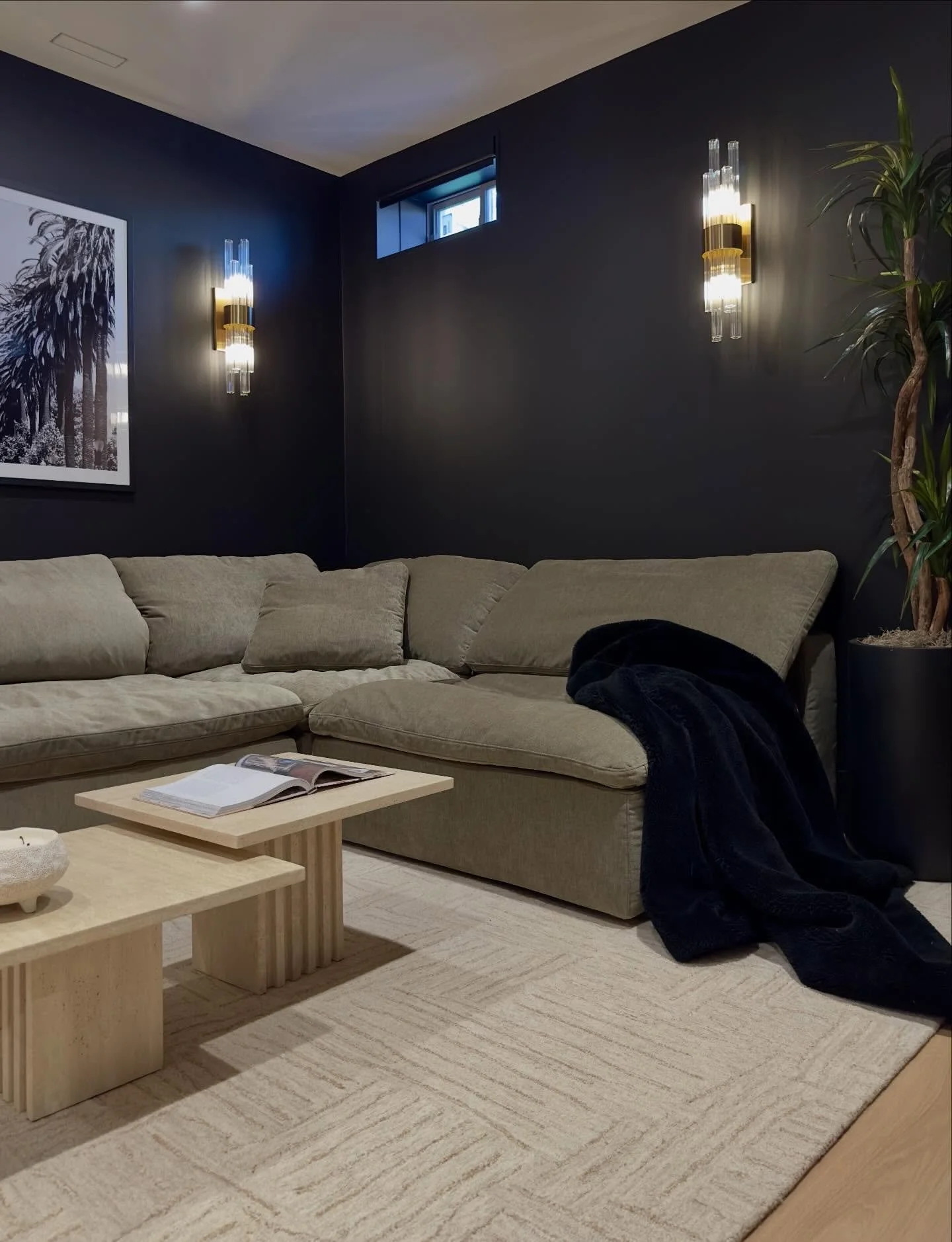 When we renovated our basement, we had no idea it would be such a short-lived chapter. Before we knew it, we were already moving on to the next one. I was so excited to paint everything black- and many people thought I had completely lost my mind. Wh