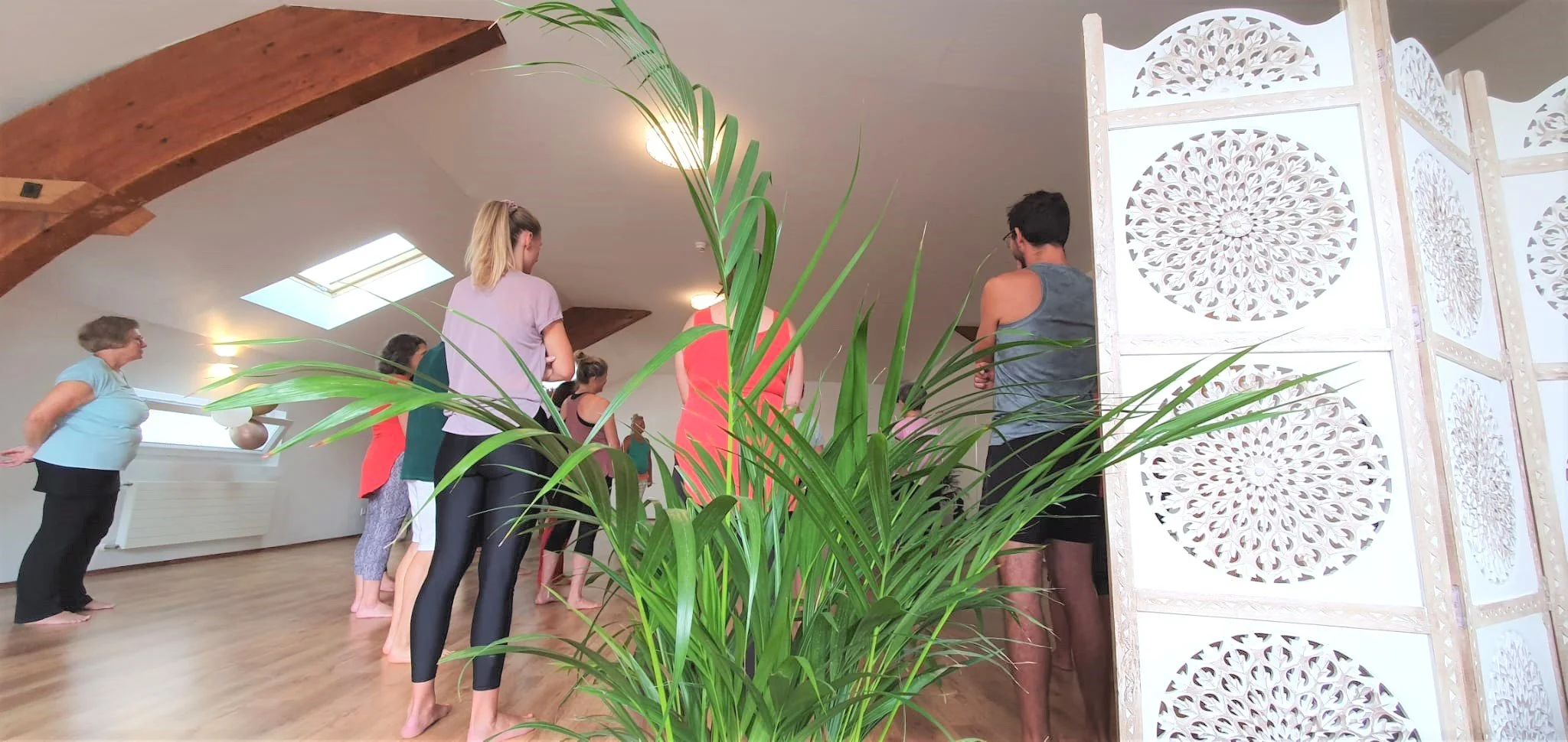 Impression eines Yoga Kurses