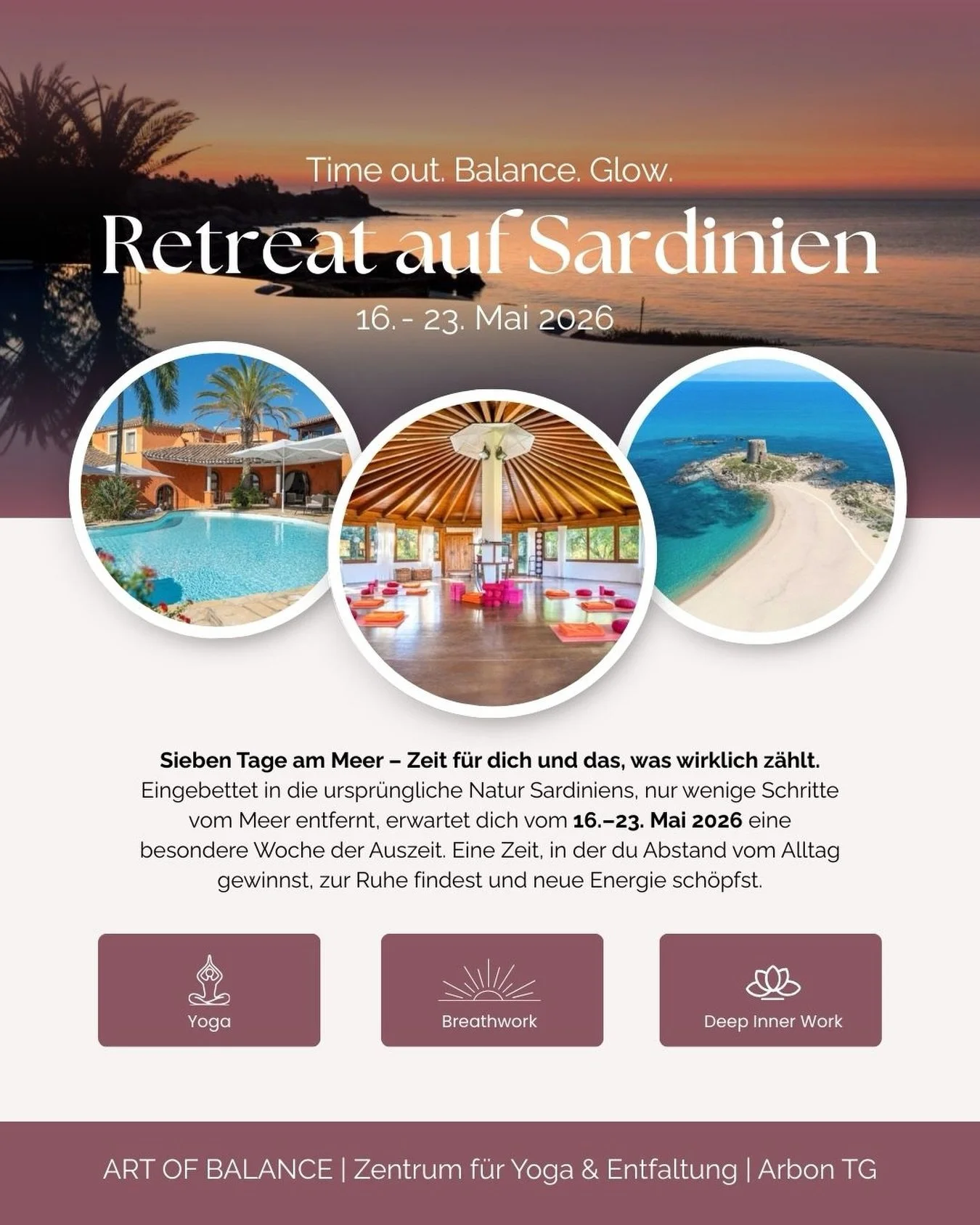 🌊 Sieben Tage am Meer &ndash; Zeit f&uuml;r dich und das, was wirklich z&auml;hlt.

Vielleicht sp&uuml;rst du schon l&auml;nger, dass es Zeit w&auml;re, dir eine echte Auszeit zu schenken.

Ein paar Tage, in denen du nicht funktionieren musst. In de