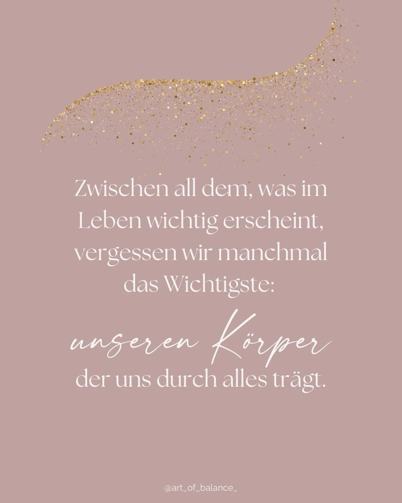 Im Alltag verlieren wir uns leicht in Gedanken, Aufgaben und Geschichten des Lebens. Doch alles, was wir erleben, geschieht im K&ouml;rper.

Er ist der Ort, an dem unsere Seele dieses Leben erf&auml;hrt.

Der K&ouml;rper tr&auml;gt unsere Erfahrungen
