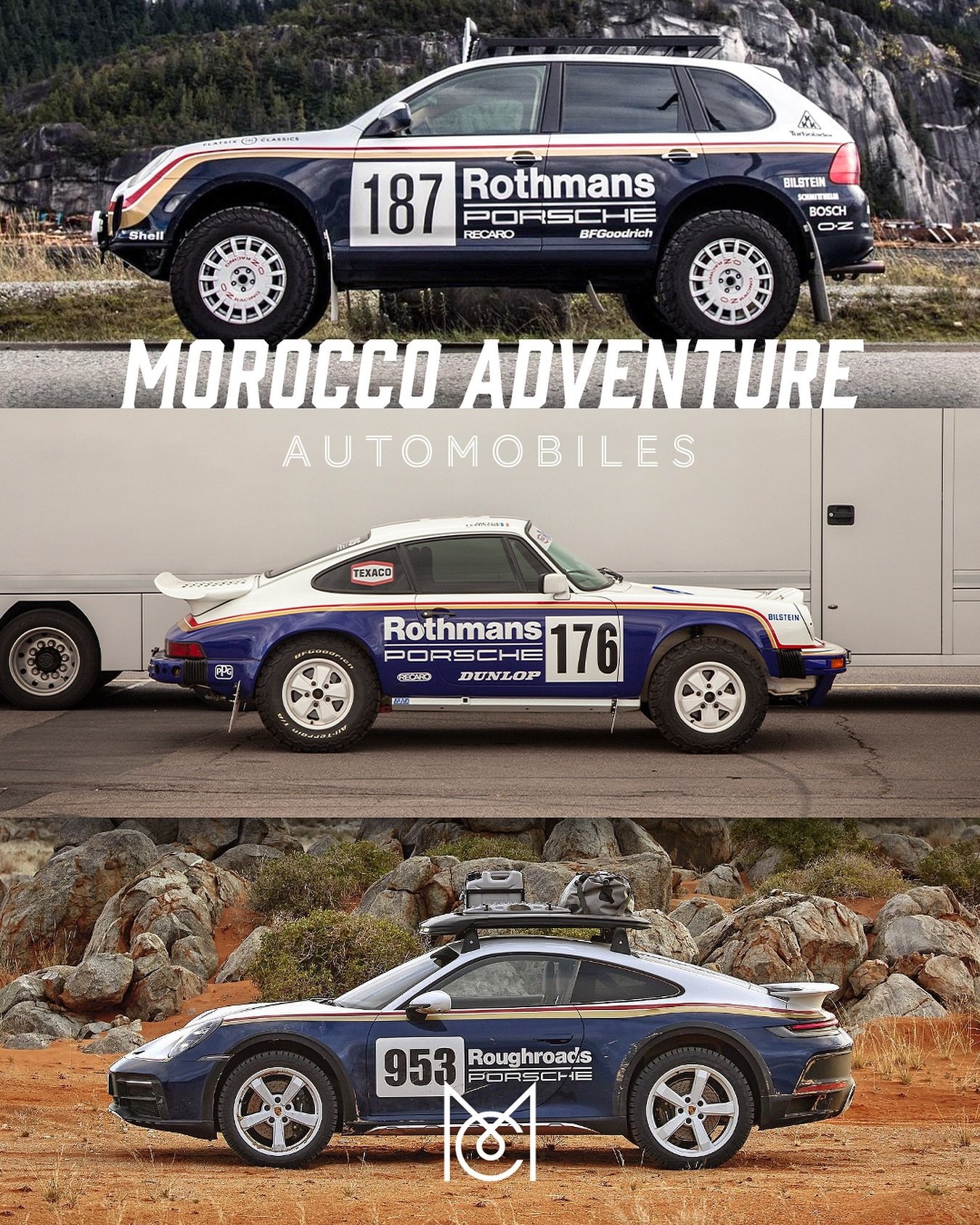 Morocco Adventure
We&rsquo;ve been amazed by the response and feedback, thank you. We did notice a theme to many of the cars wanting to come though! 🤔😂

Don&rsquo;t worry if you didn&rsquo;t get the &lsquo;Rothmans Porsches only&rsquo; memo! We&rsq