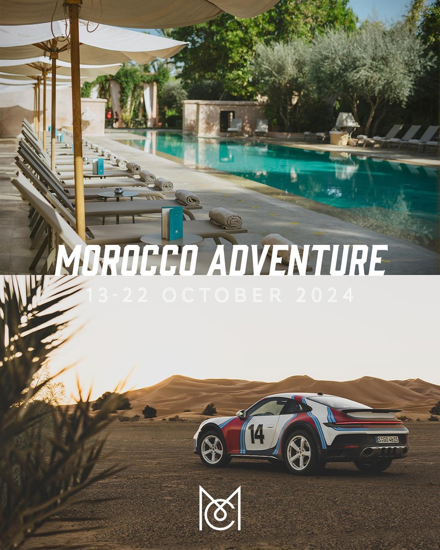 MOROCCO ADVENTURE
13-22 October 2024
&bull;
After several months of planning, the Morocco brochure is now complete. Limited to just 10 customer cars, this will be a very special event.

As part of our team, joining Paul will be Nick - The Expert - fo