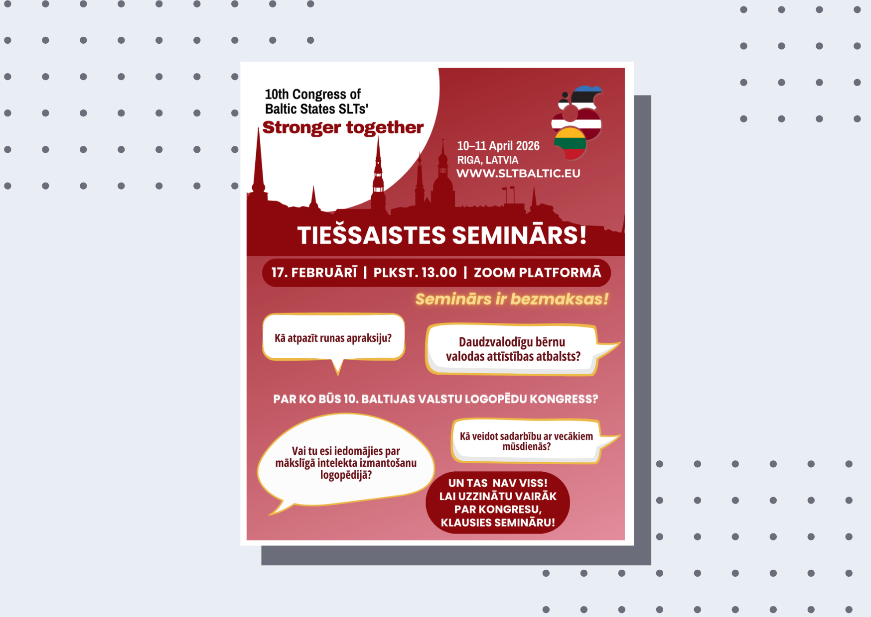 Aicinām uz Zoom tikšanos!