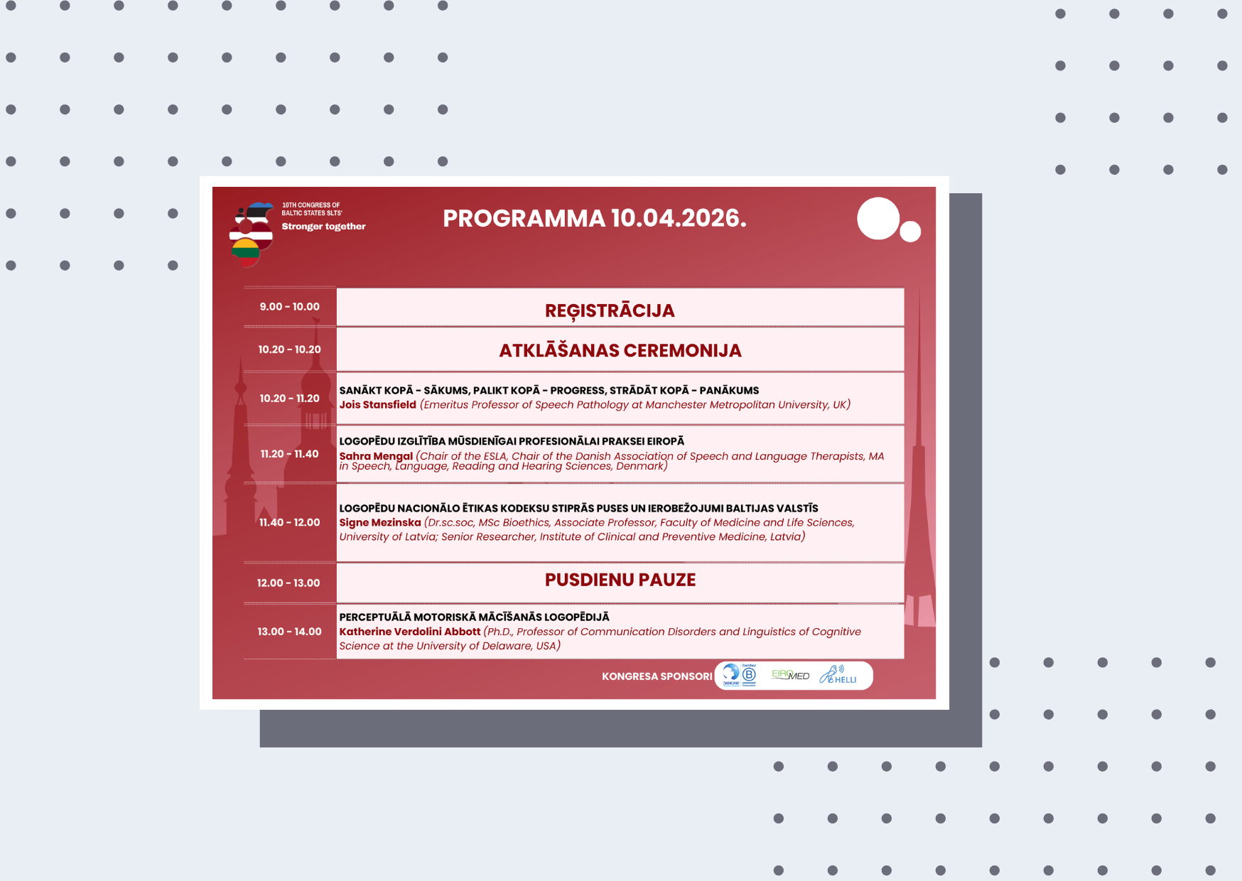 Iepazīstieties ar 10. Baltvijas valstu logopēdu kongresa programmu latviešu valodā!