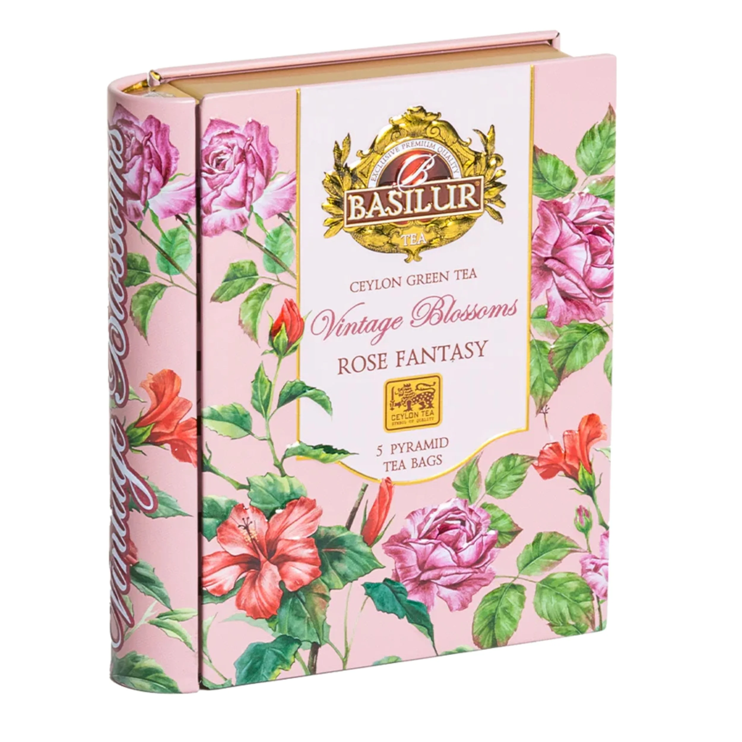 Basilur Vintage Blossoms Mini Book Rose Fantasy