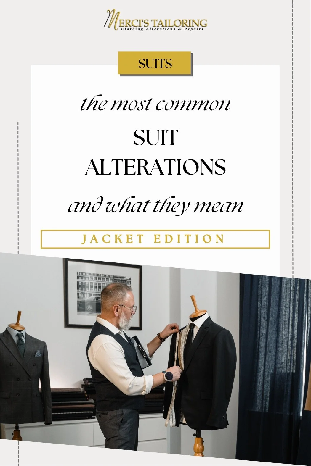 What can you alter on a suit jacket? — Merci's Tailoring Clothing alterations in Cedar Rapids, IA