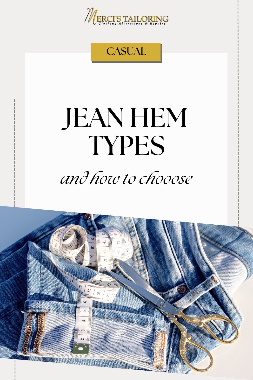 Can you shorten jeans and keep the original hem? — Merci's Tailoring ...